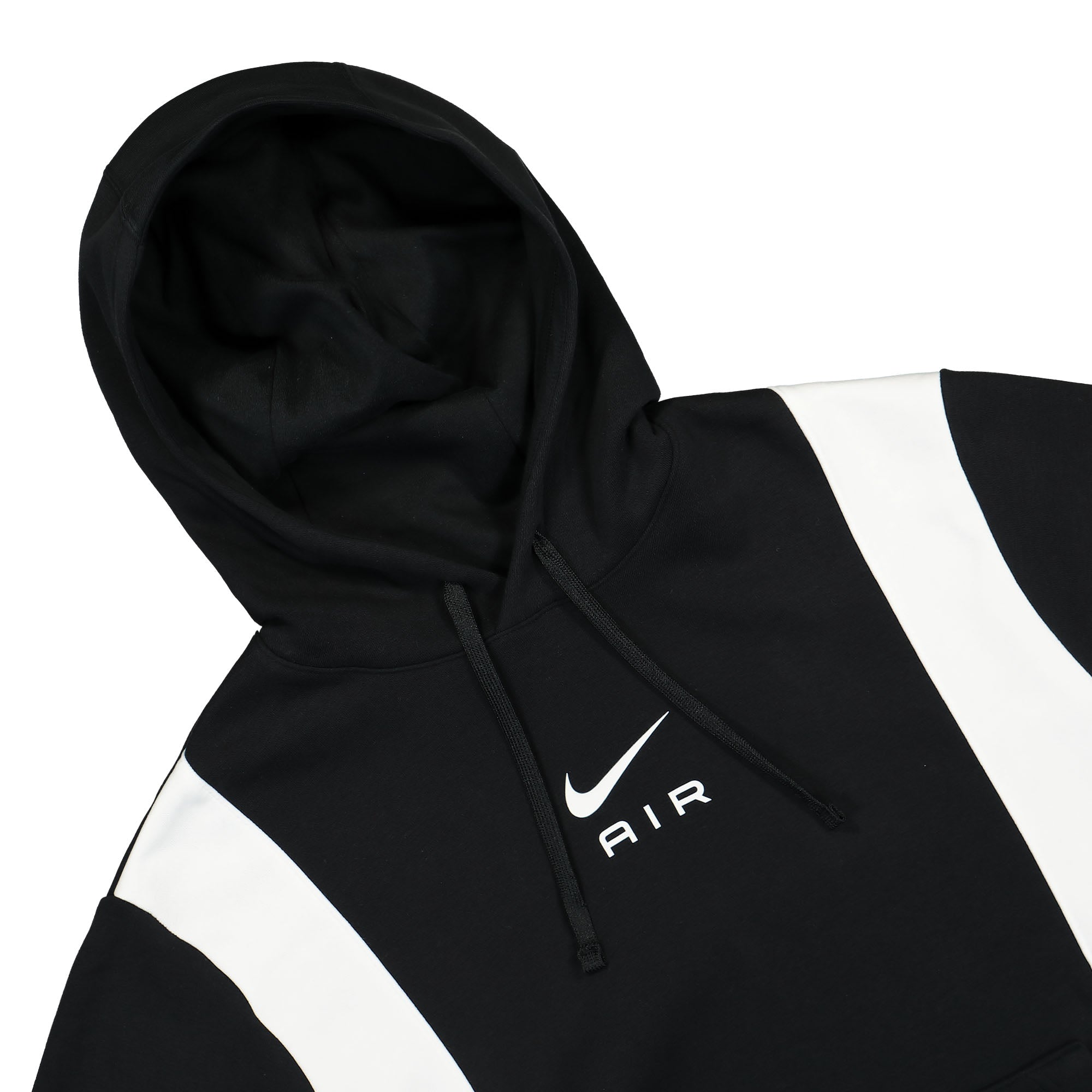 Nike Air Fleece Hoodie Black / Summit White Hoodies Close-up | Overkill