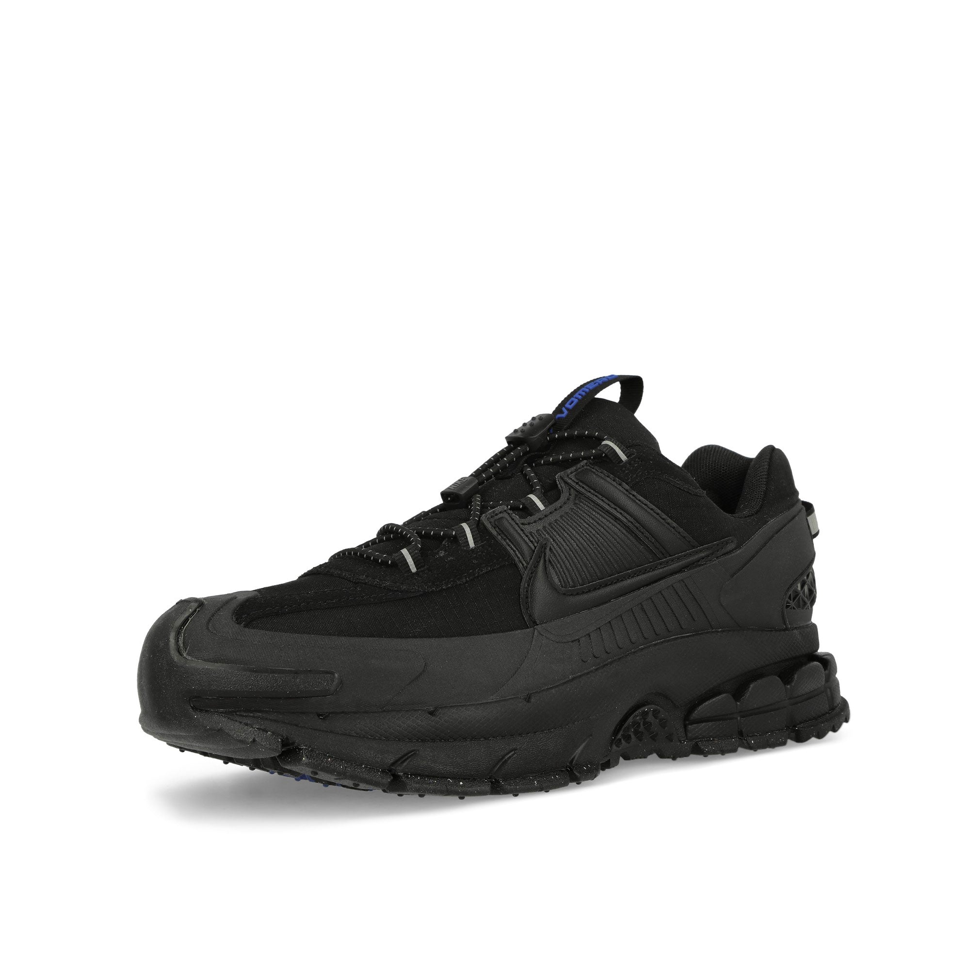 Nike Zoom Vomero Roam Black / Black - Black - Racer Blue Low Top Sneakers Close Up | Overkill