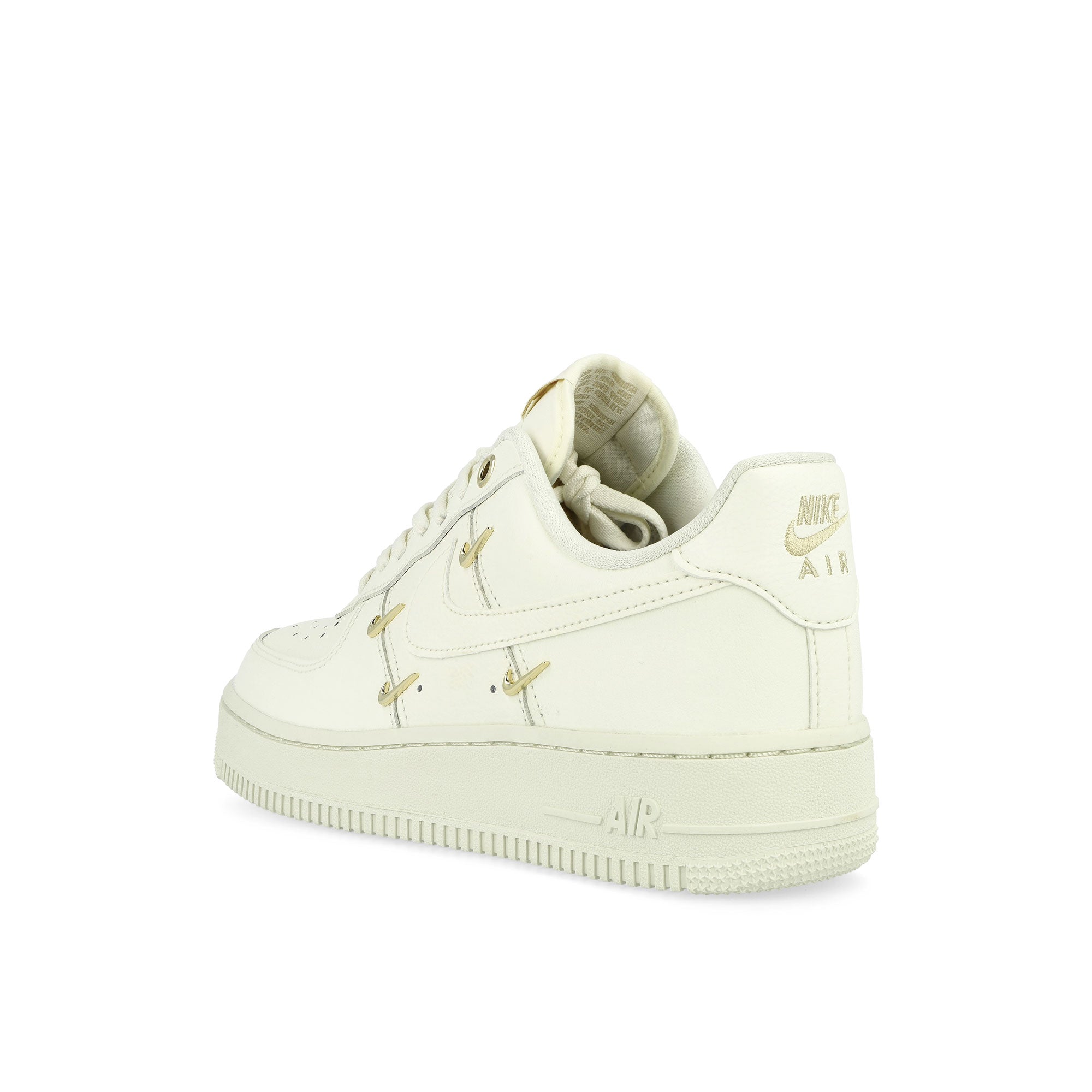 Nike Wmns Air Force 1 ’07 LX Sail / Sail-Sail-Metallic Gold Low Top Sneakers Material | Overkill