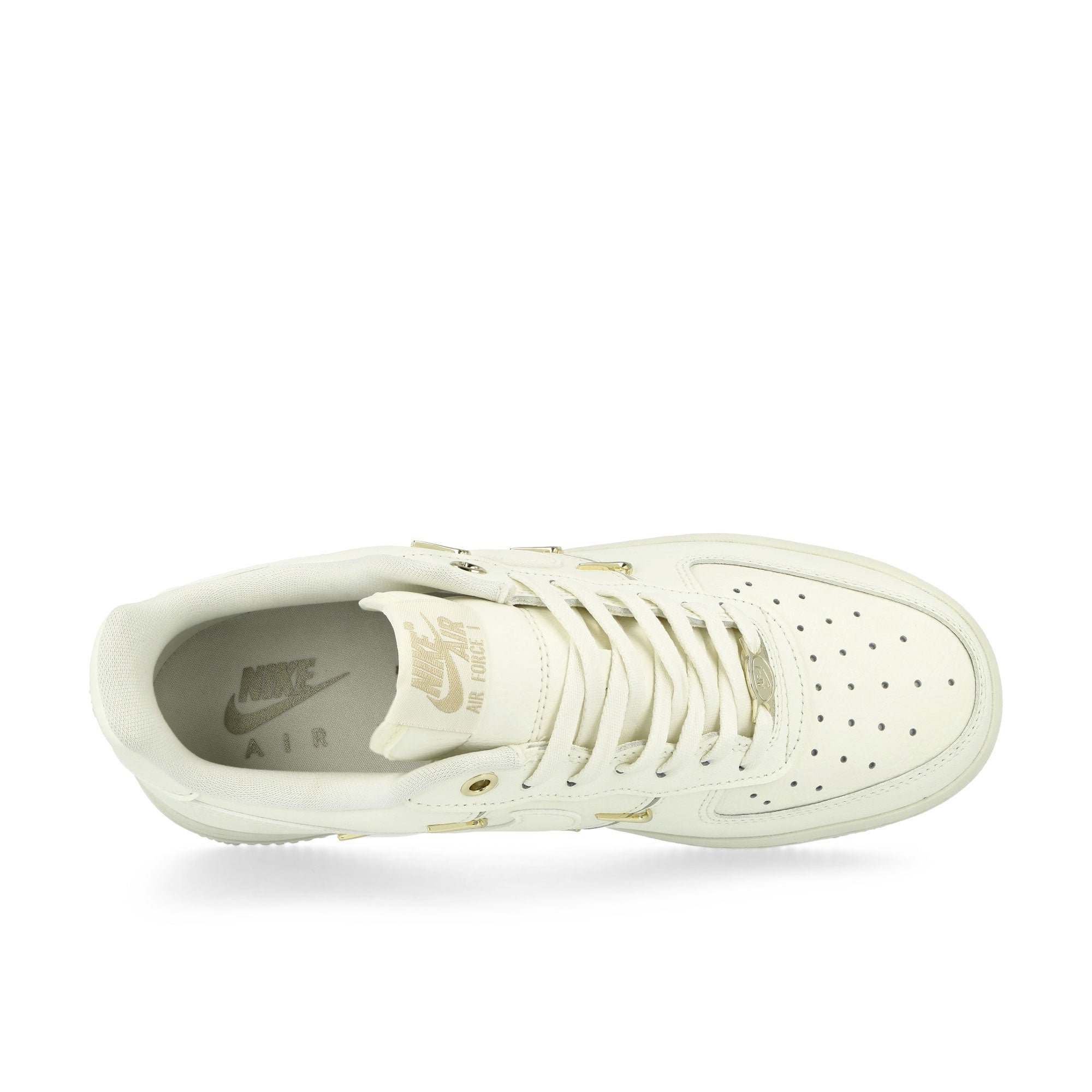 Nike Wmns Air Force 1 ’07 LX Sail / Sail-Sail-Metallic Gold Low Top Sneakers Detailfoto | Overkill