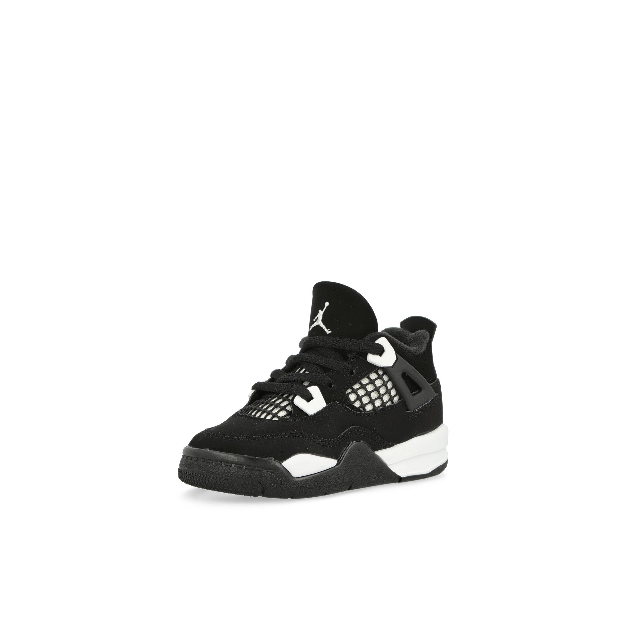 Jordan 4 Retro TD Black / White - Black High Top Sneakers Close Up | Overkill