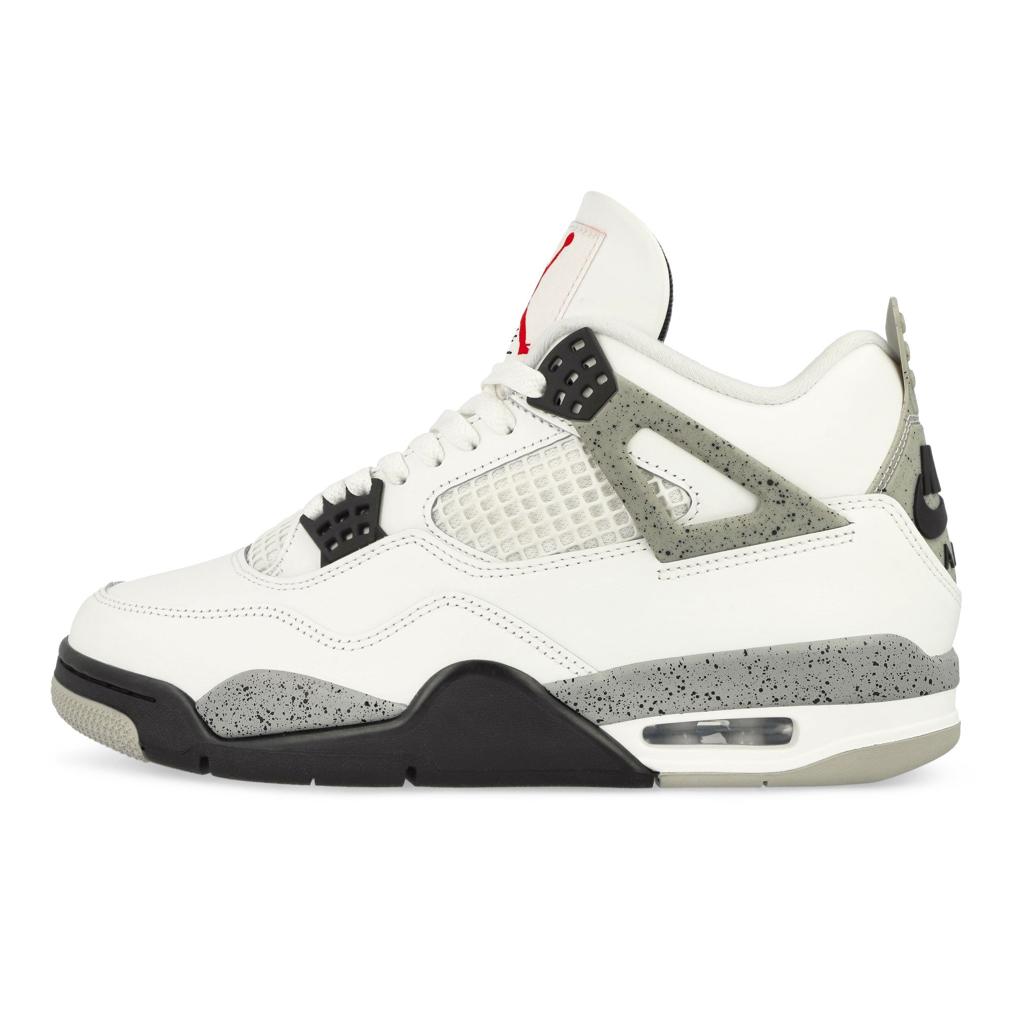 Jordan 4 Retro Summit White / Fire Red - Cement Grey - Black Low Top Sneakers FV5029 100 | Overkill