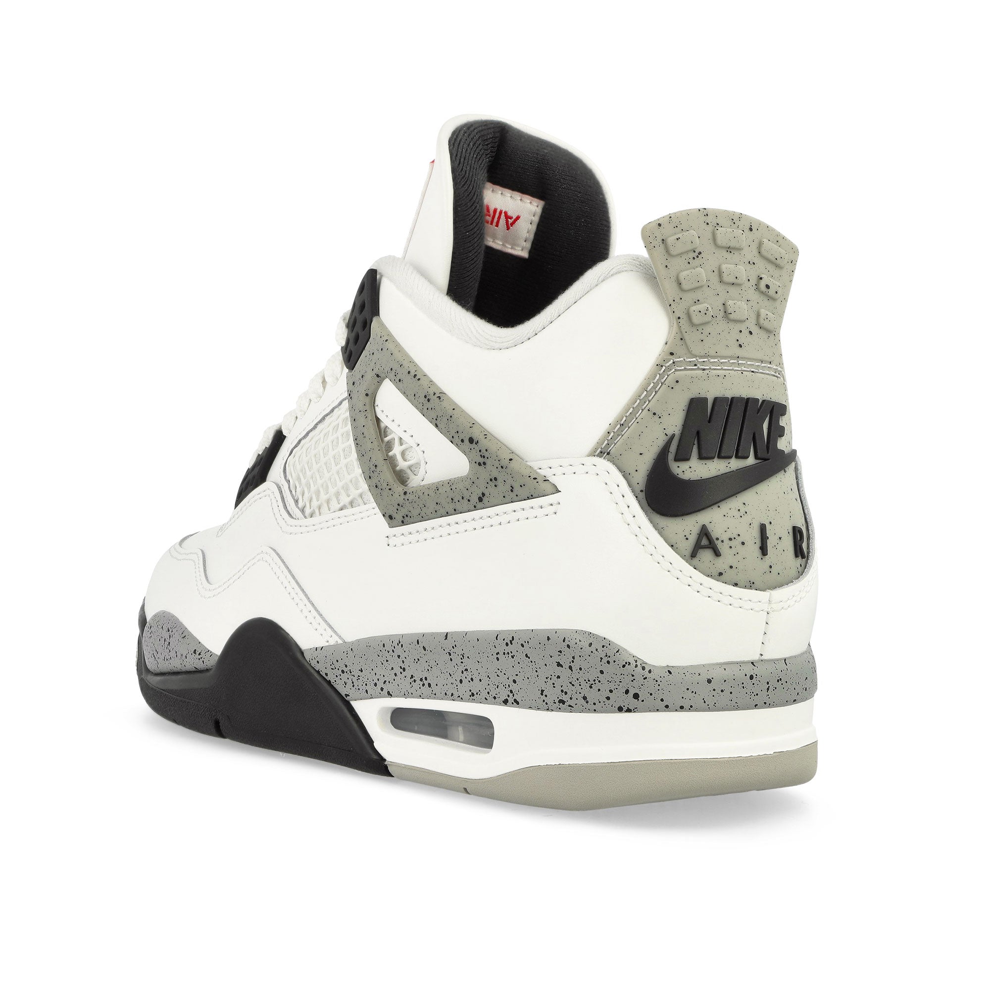 Jordan 4 Retro Summit White / Fire Red - Cement Grey - Black Low Top Sneakers Material | Overkill