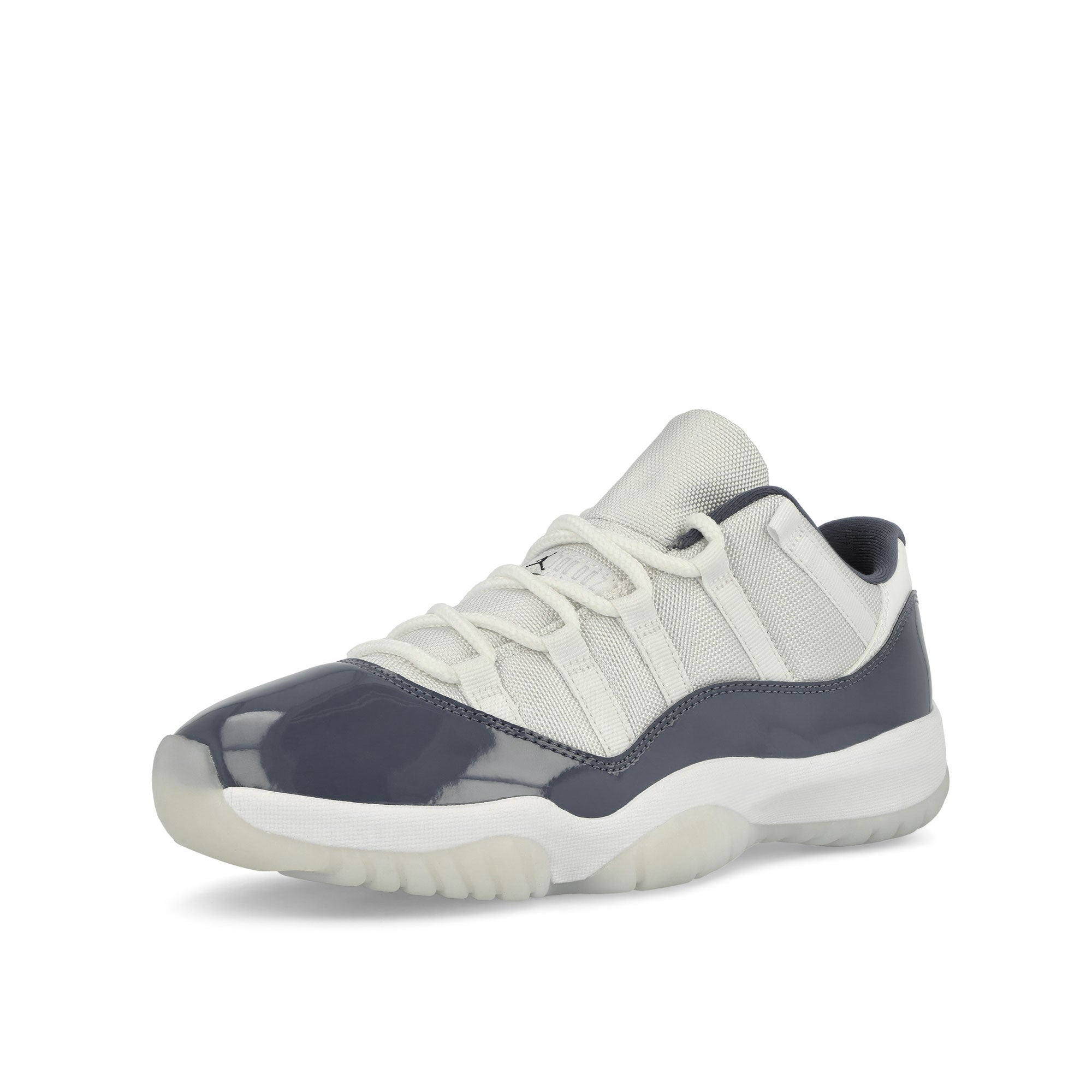 Jordan Air Jordan 11 Retro Low White / Midnight Navy Low Top Sneakers Close Up | Overkill