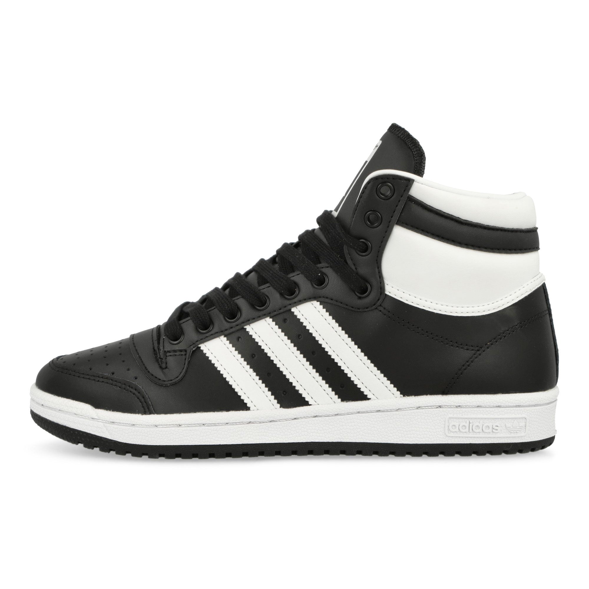 adidas Top Ten Core Black / Footwear White / Chalk White High Top Sneakers FV6132 | Overkill