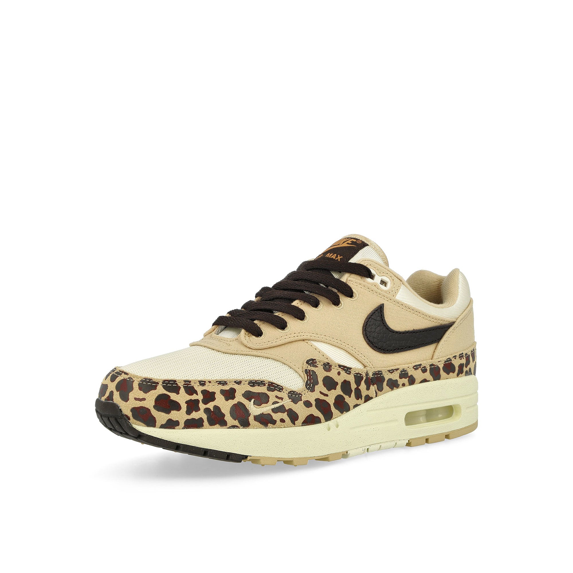 Nike W Nike Air Max 1 '87 Sesame / Velvet Brown - Coconut Milk Low Top Sneakers Close Up | Overkill