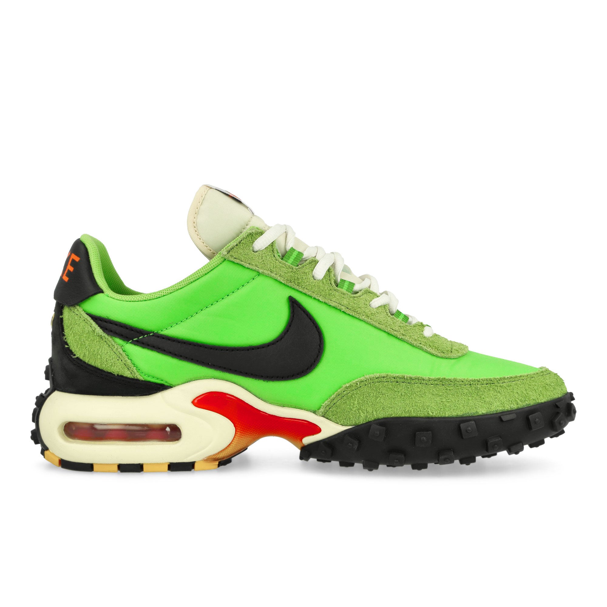 Nike Air Max Waffle SP Action Green / Black - Total Orange Low Top Sneakers Silhouette | Overkill