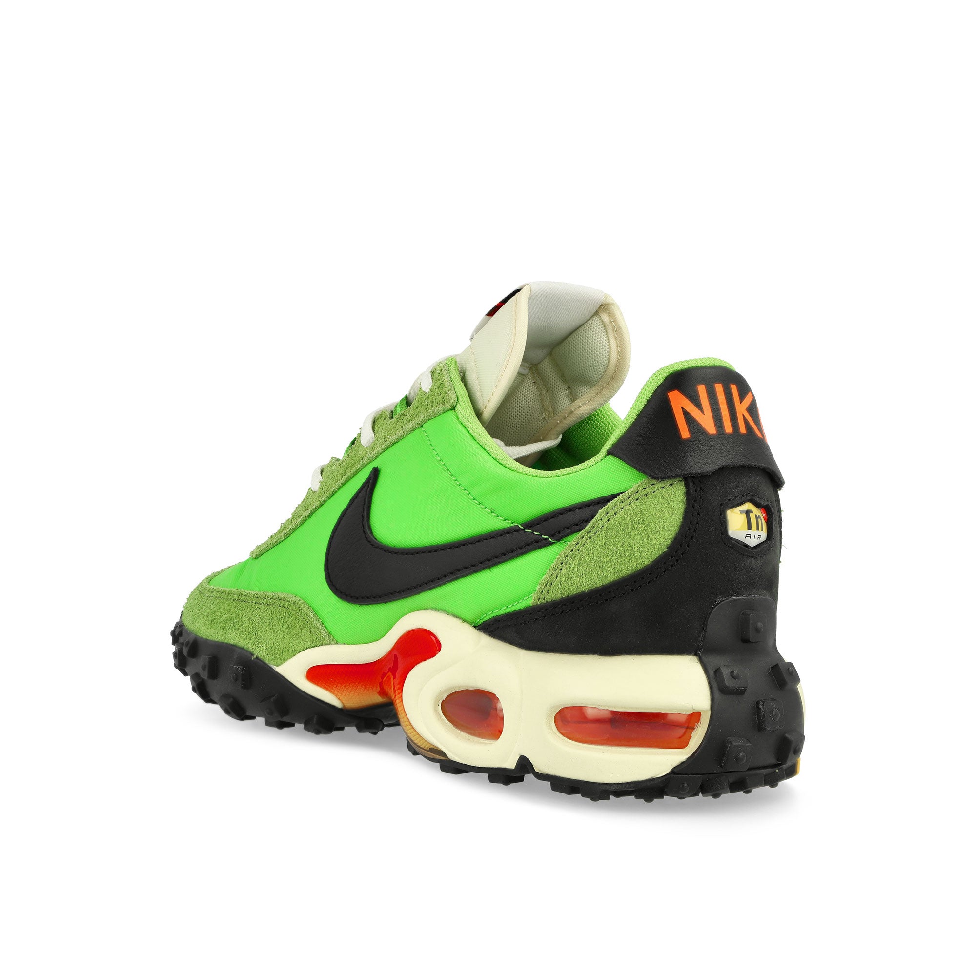 Nike Air Max Waffle SP Action Green / Black - Total Orange Low Top Sneakers Material | Overkill