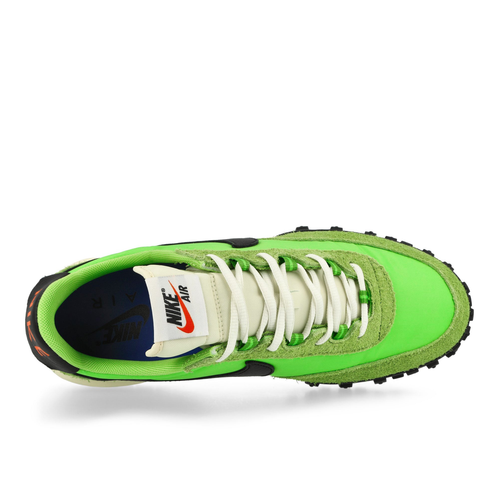 Nike Air Max Waffle SP Action Green / Black - Total Orange Low Top Sneakers Detailfoto | Overkill