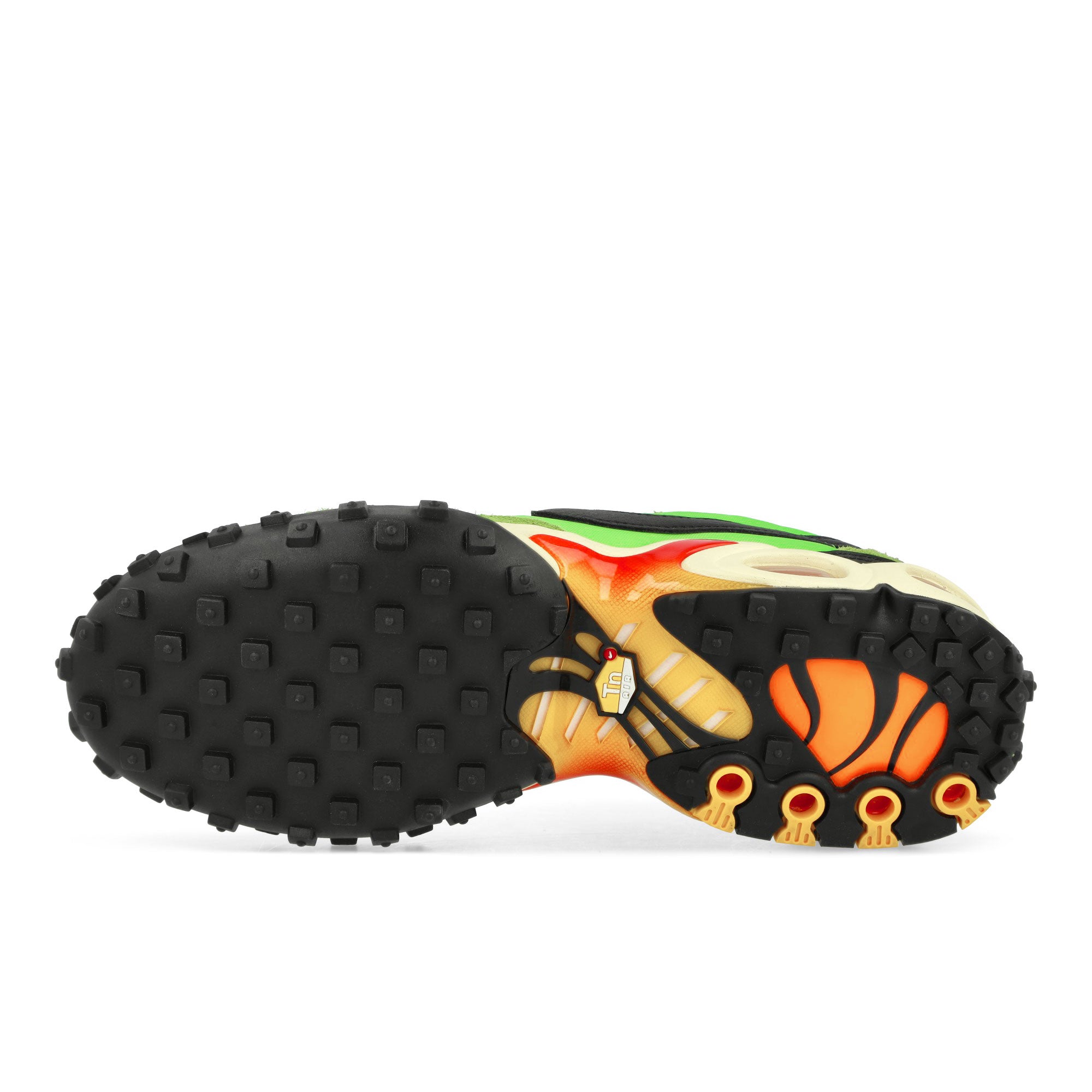 Nike Air Max Waffle SP Action Green / Black - Total Orange Low Top Sneakers Detail View 1 | Overkill