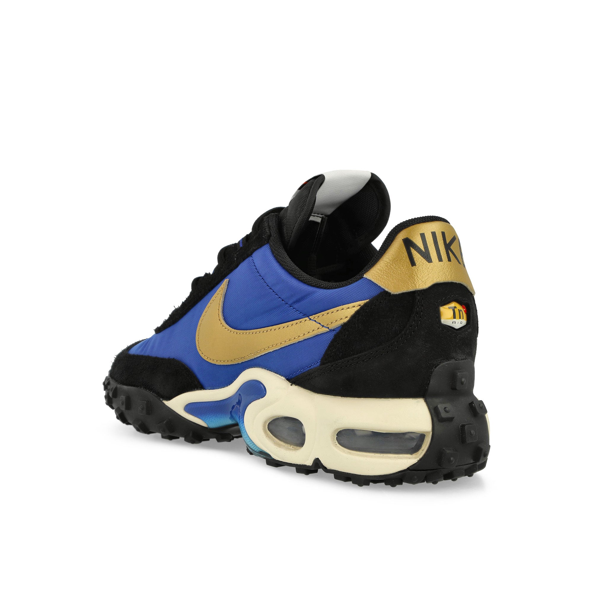 Nike Air Max Waffle SP Hyper Blue / Metallic Gold - Black Low Top Sneakers Material | Overkill