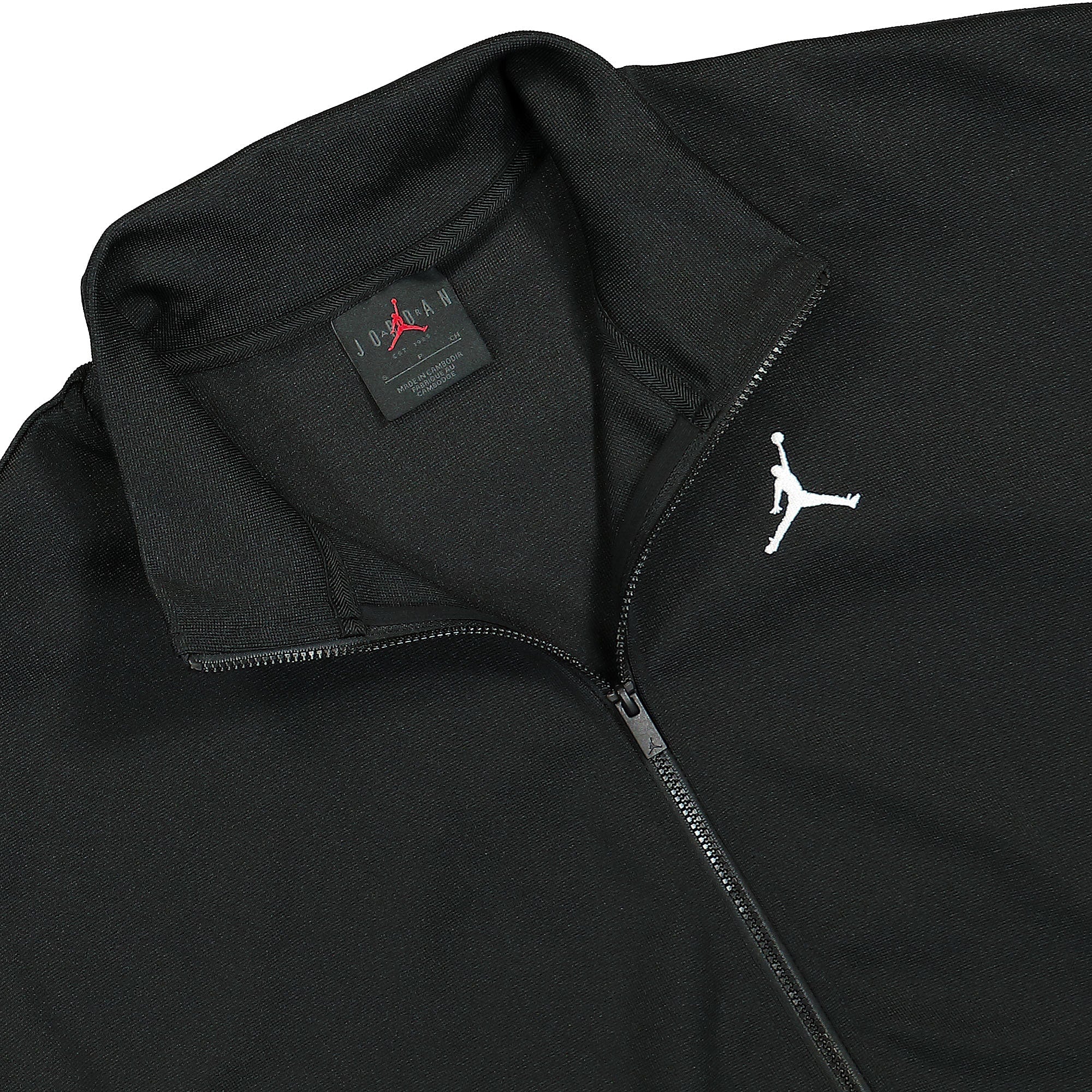 Jordan W Knit Jacket Core Black / White / White Track Jackets Close-up | Overkill