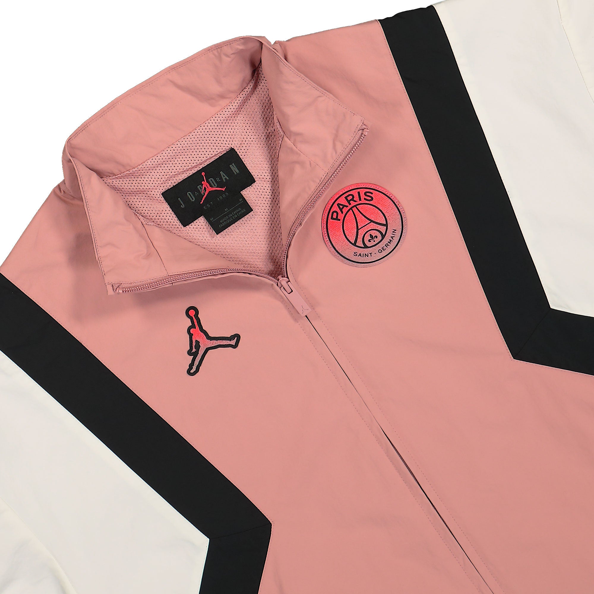Jordan Wmns Jordan PSG Anthem Jacket Rust Pink / Sail - Off Noir - Off Noir Track Jackets Close-up | Overkill