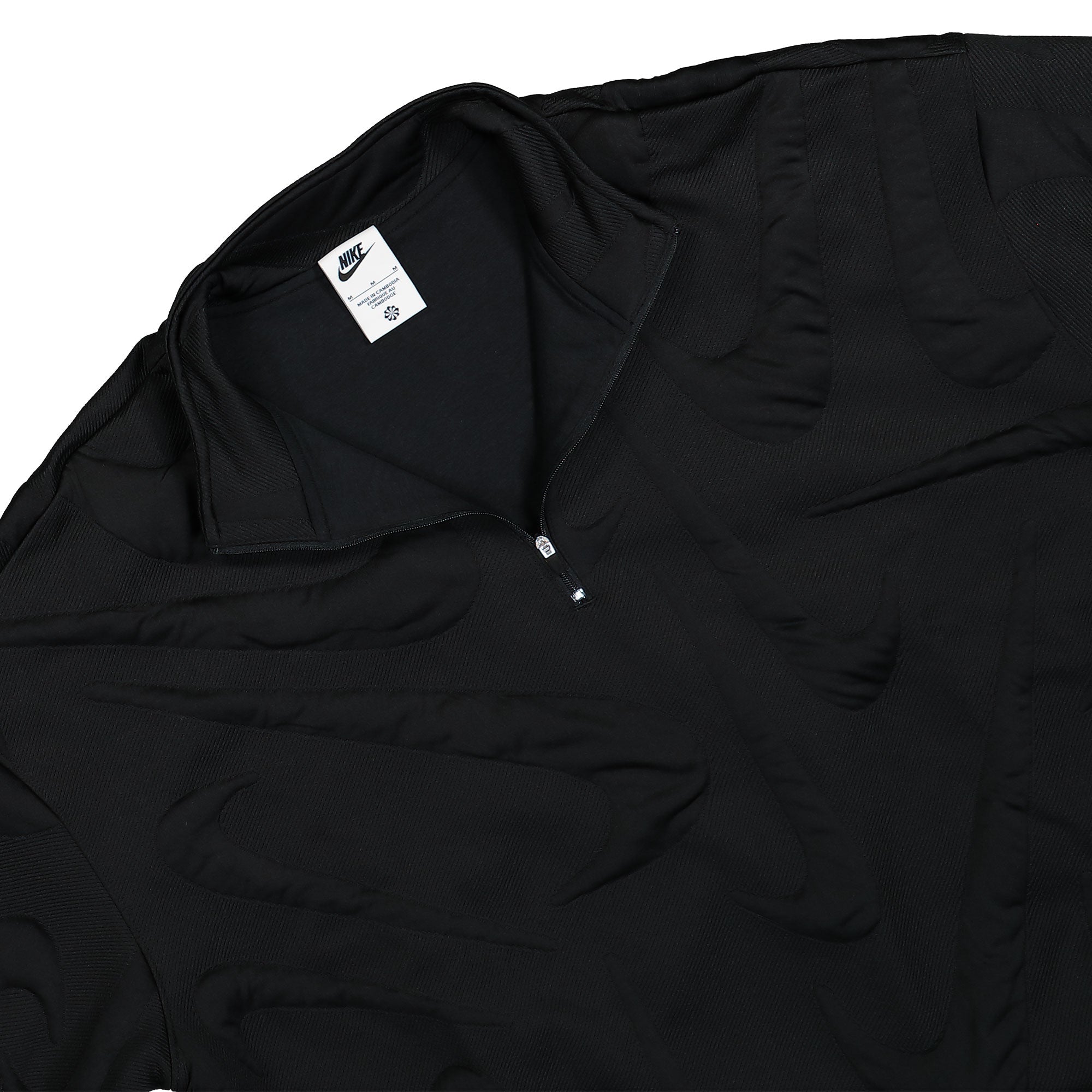 Nike W Sportswear Cozy Logo Sweatshirt Black / Anthracite Sweatshirts Close-up | Overkill