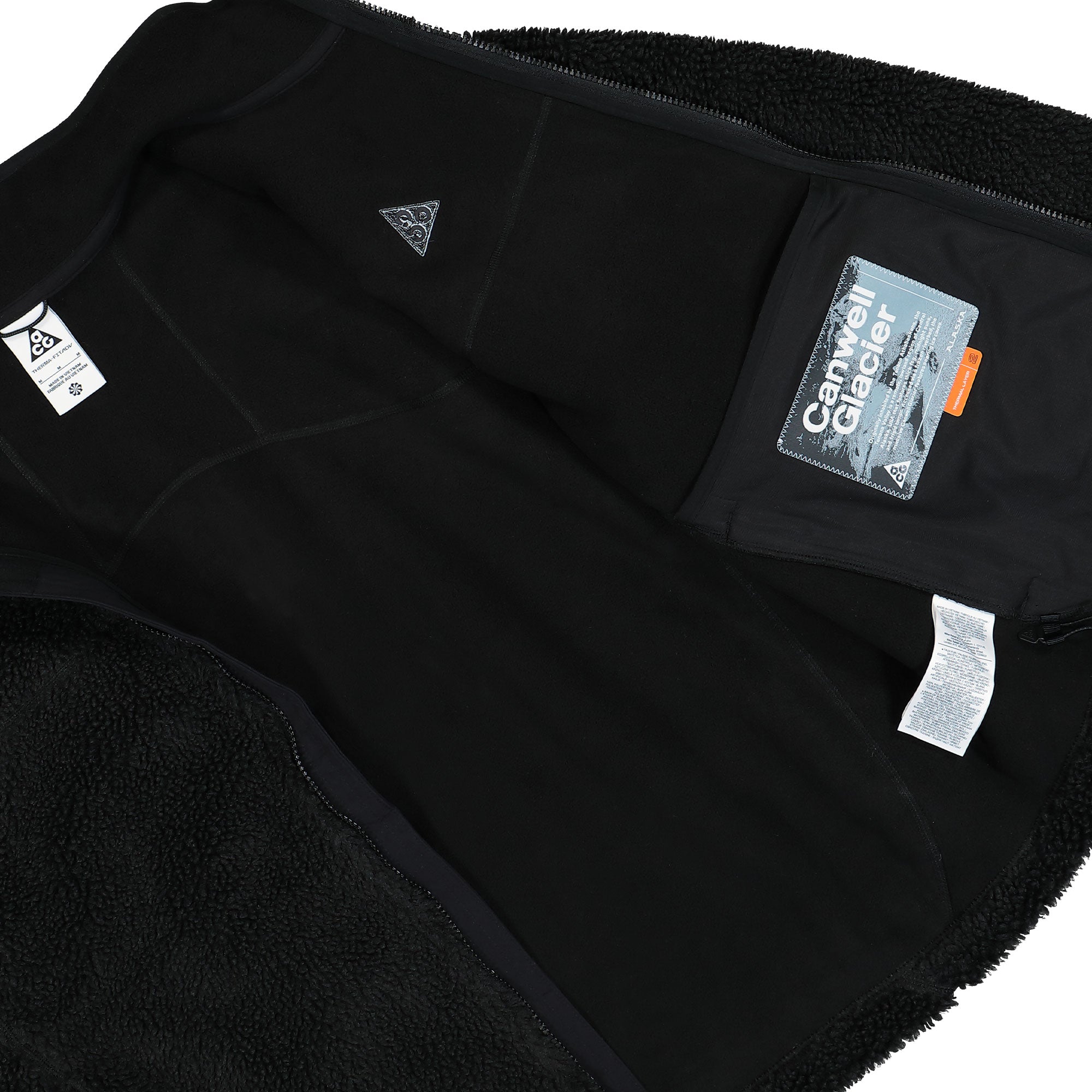 Nike ACG Canwell Clacier Windproof Fleece Jacket Black / Black / Summit White Fleece Jackets Detail view 1 | Overkill