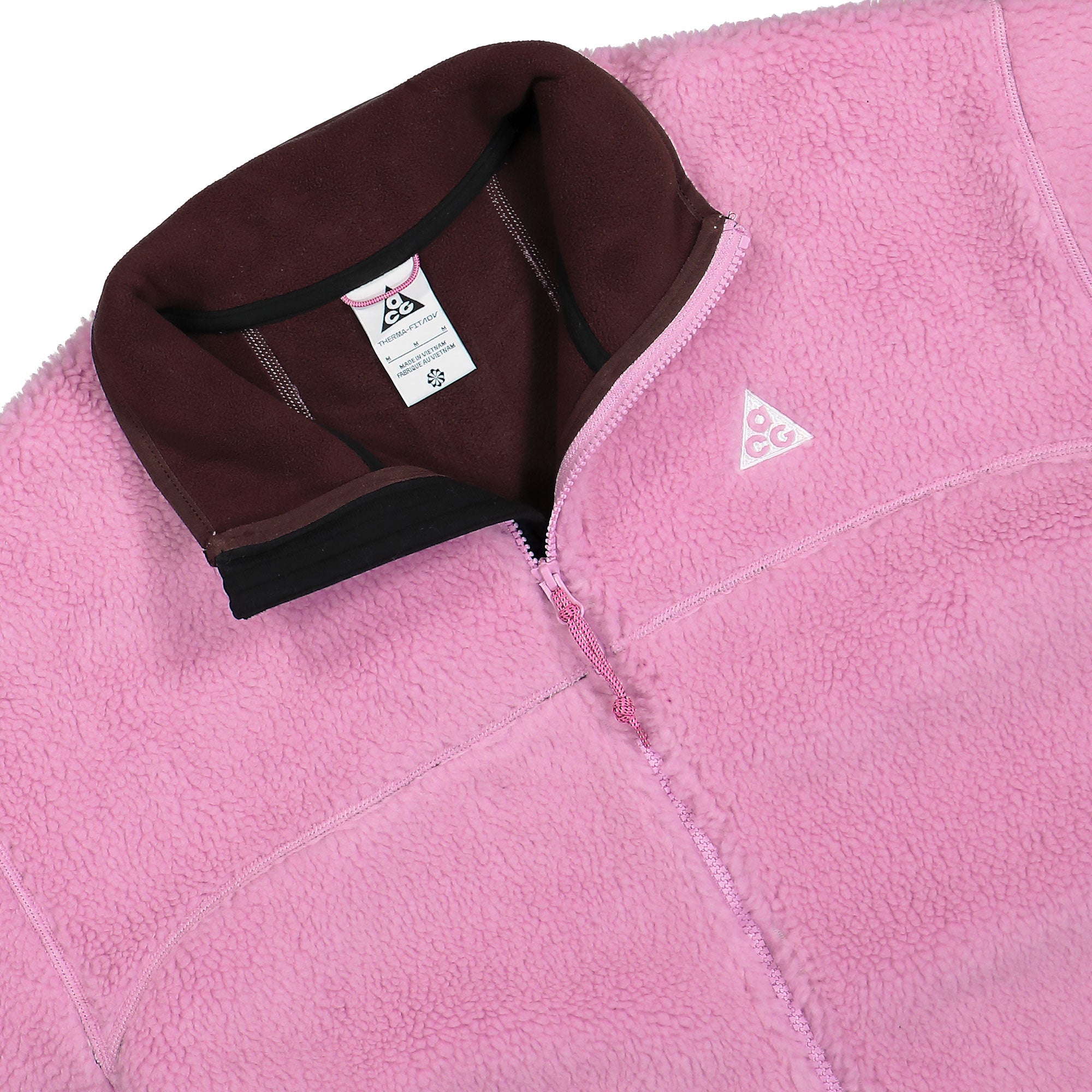 Nike ACG Canwell Glacier Windproof Fleece Jacket Beyond Pink / Burgundy Crush / Summit White Fleece Jackets Close-up | Overkill