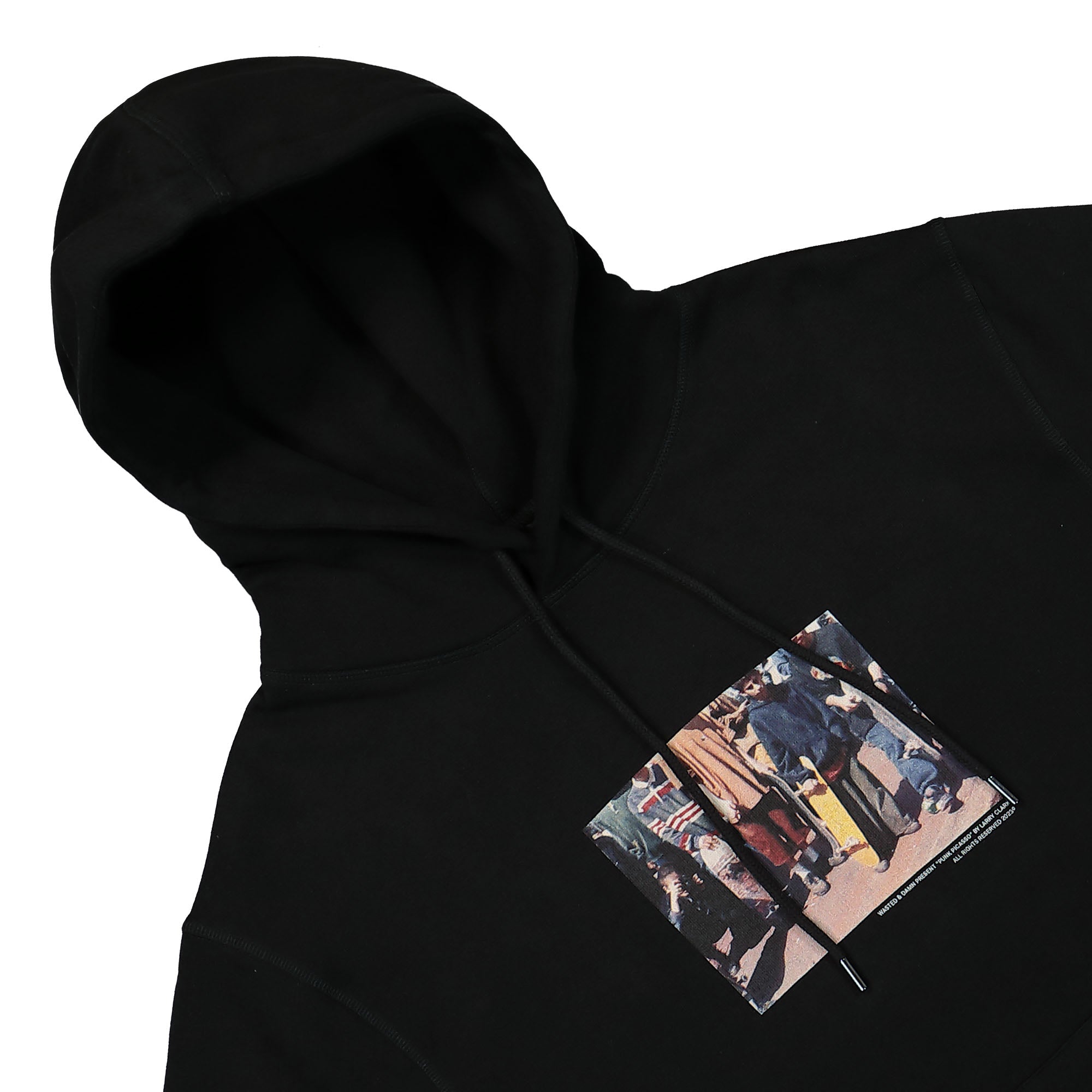 Wasted Paris Disturb Hoodie Black Hoodies Material | Overkill