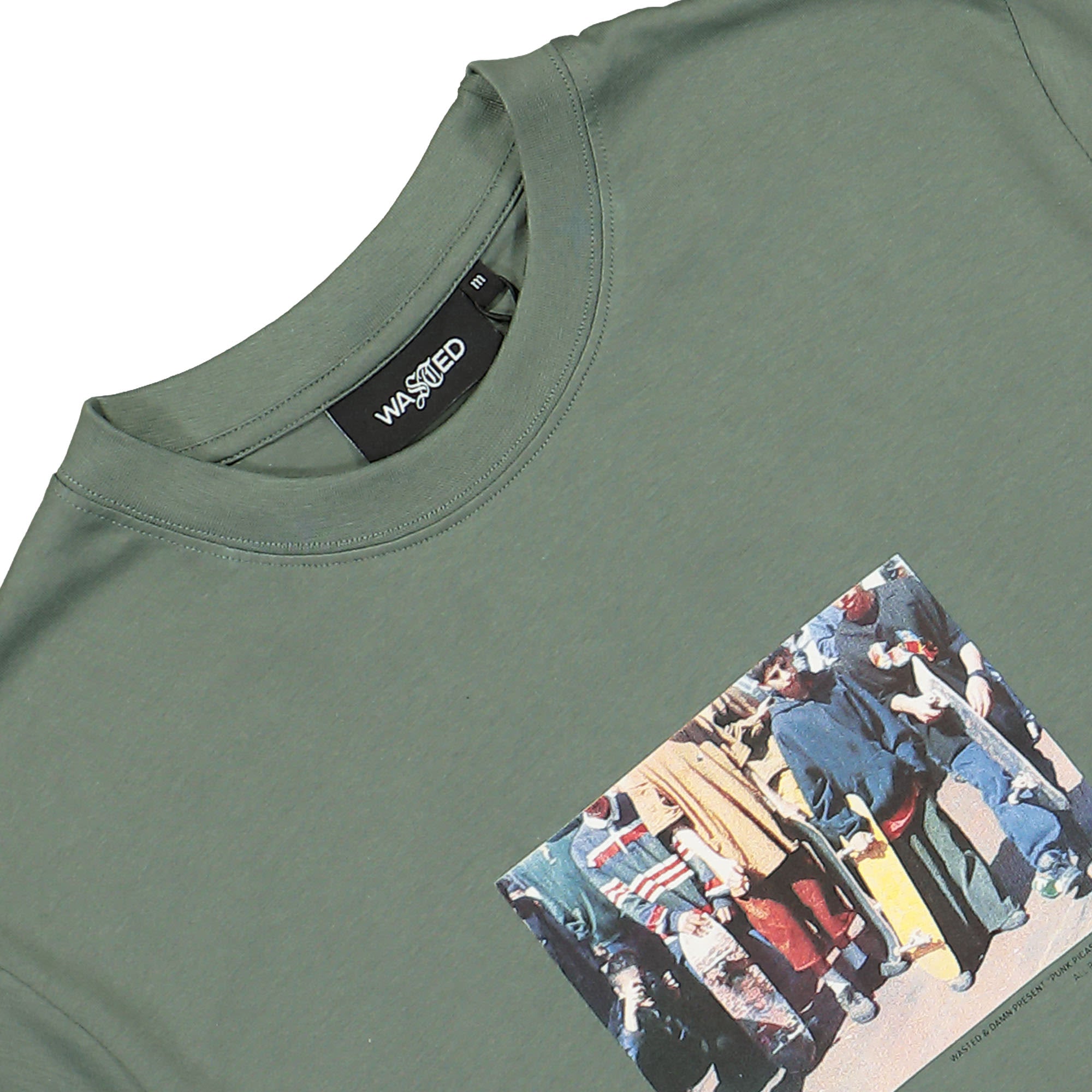 Wasted Paris Disturb T-Shirt Linchen Green T-Shirts Material | Overkill