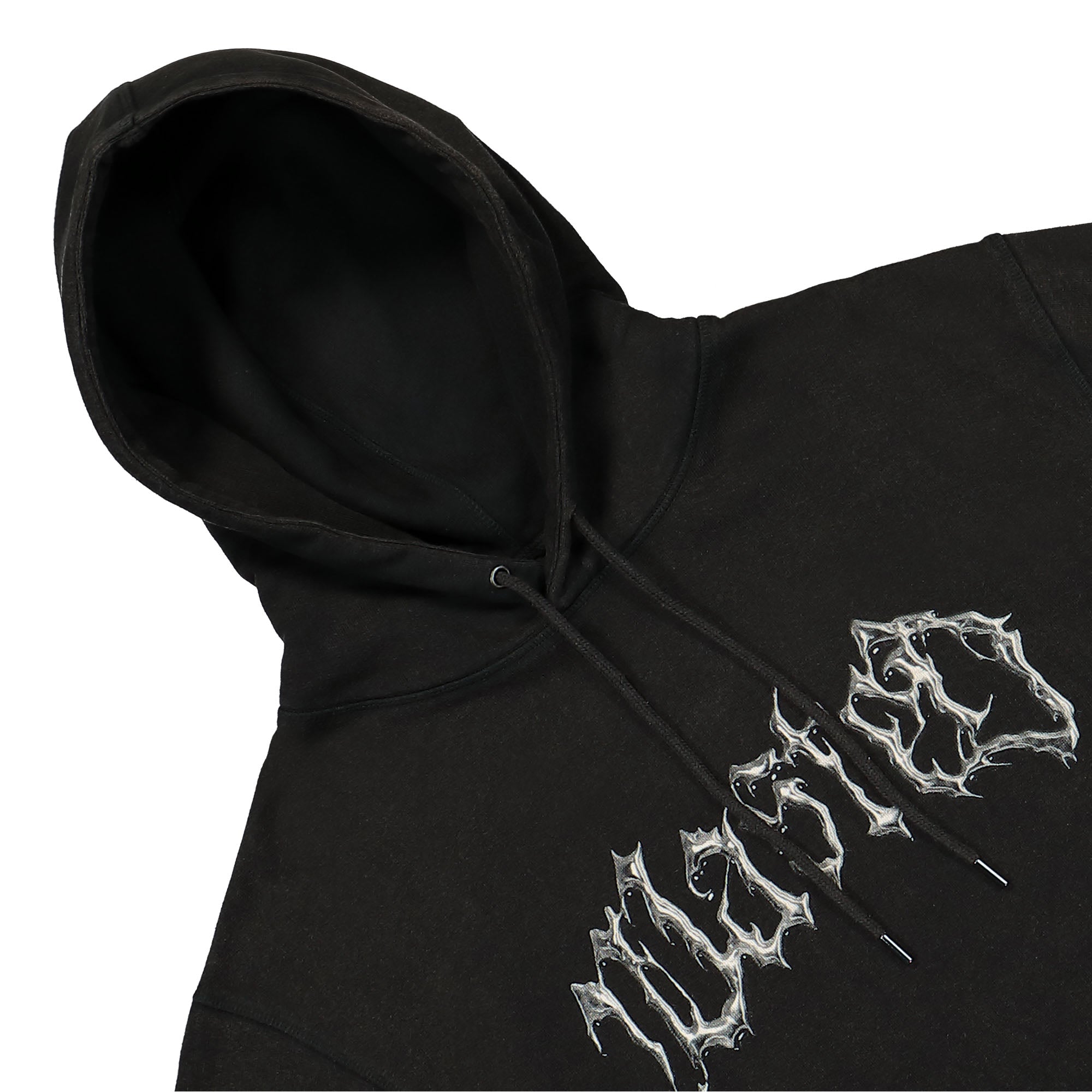Wasted Paris Venom Hoodie Faded Black Hoodies Material | Overkill