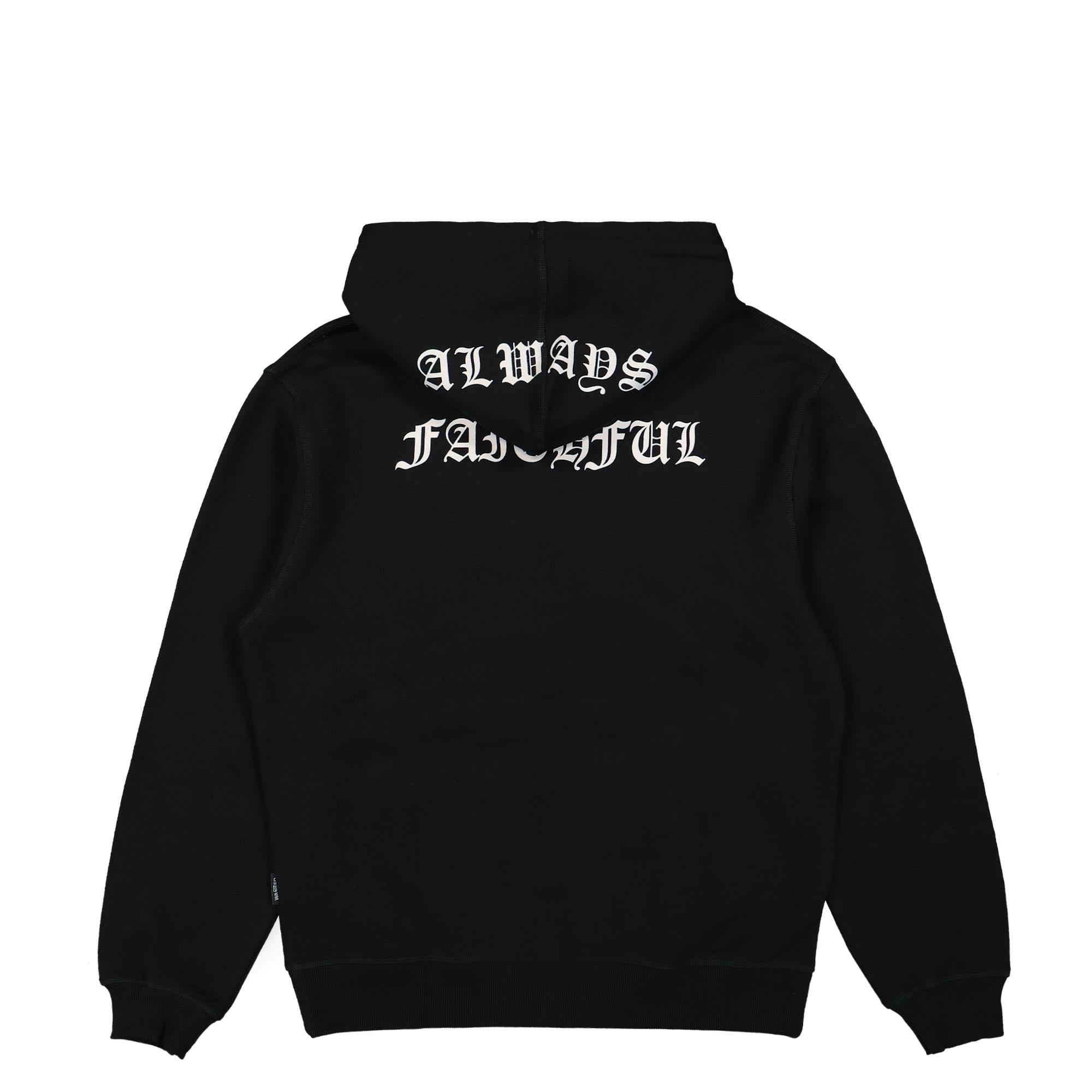 Wasted Paris Always Faithful Hoodie Black Hoodies Close-up | Overkill