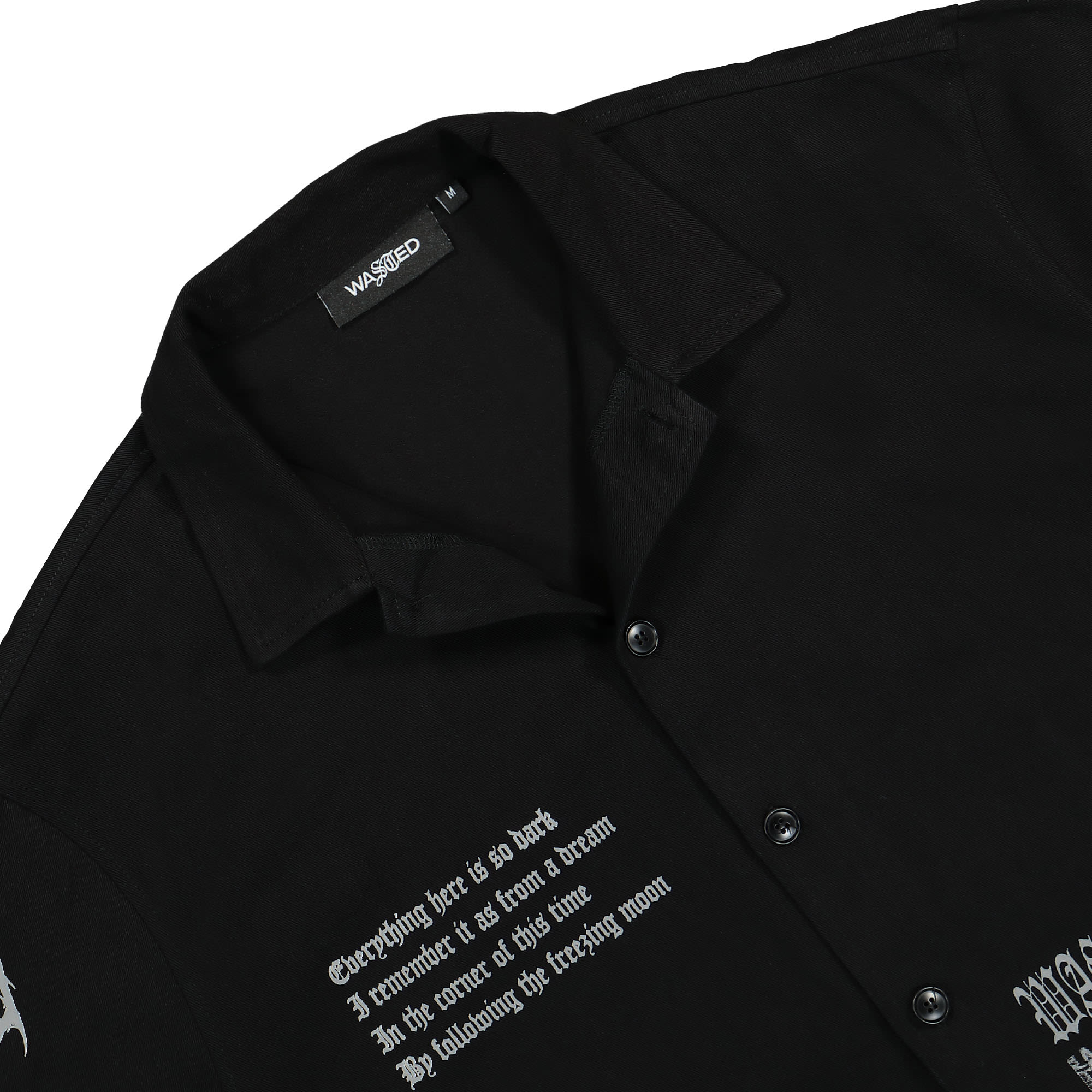 Wasted Paris Square Sight Shirt Black Shirts Material | Overkill
