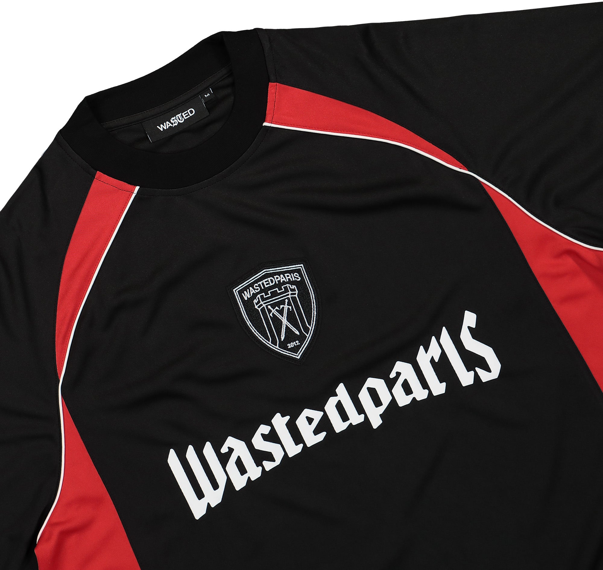 Wasted Paris Rain Football Jersey Black T-Shirts Material | Overkill