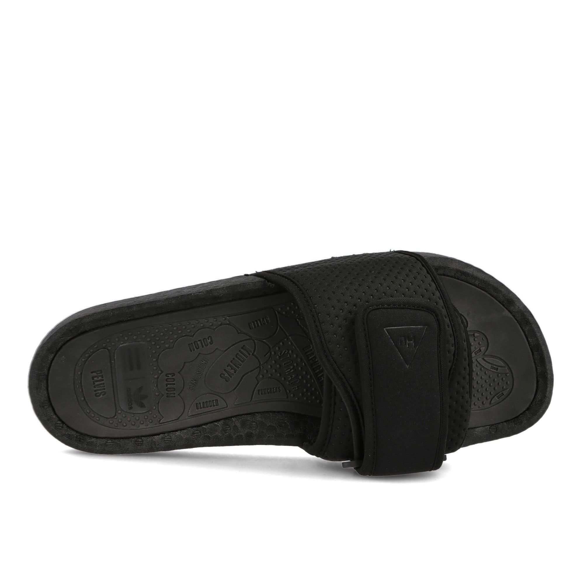 adidas Pharrell Williams x adidas Boost Slide Core Black-Core Black-Core Black Slides, Sandals & Slippers Detailfoto | Overkill