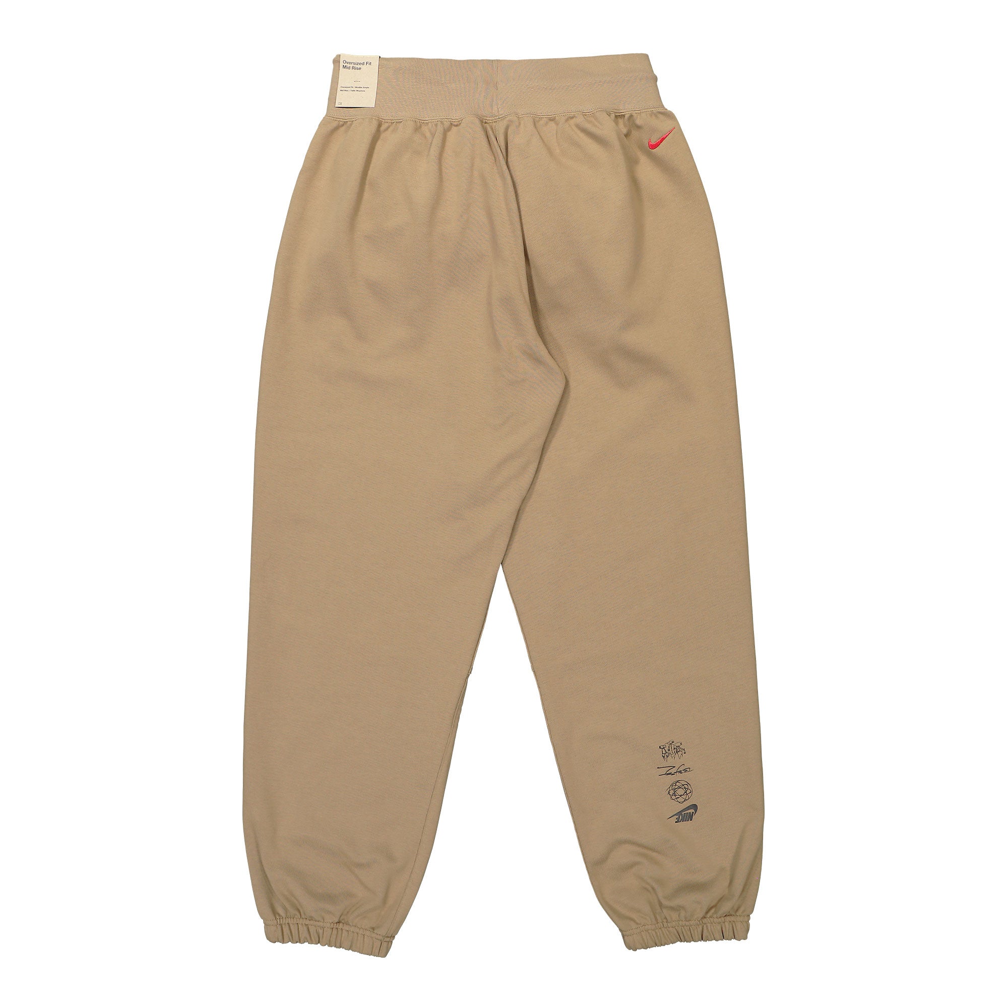 Nike W Breaking Mid-Rise Oversized French Terry Pants Dark Driftwood Sweat & Track Pants Material | Overkill