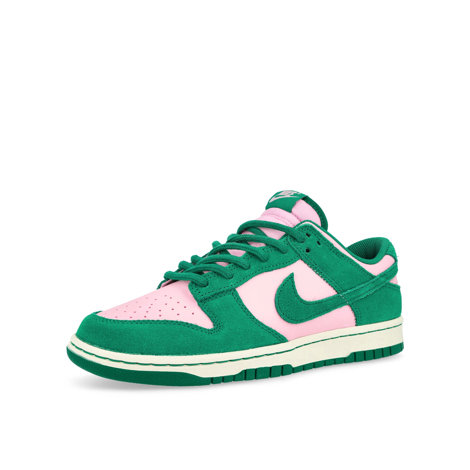 Nike Dunk Low Retro Med Soft Pink / Malachite - Sail Low Top Sneakers Close Up | Overkill