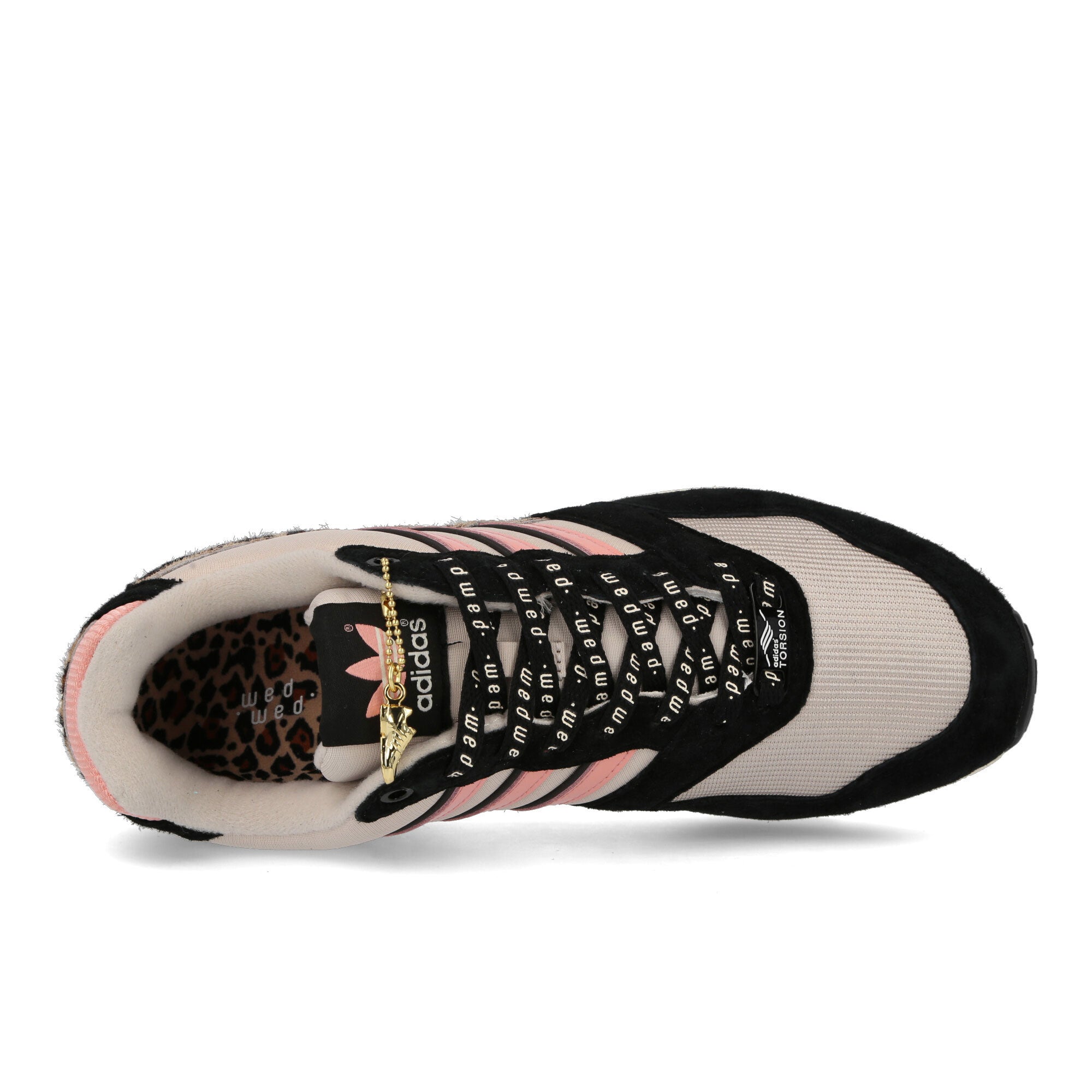 adidas Pam Pam x adidas ZX 1000 C Clear Brown-Trace Pink-Core Black Low Top Sneakers Detailfoto | Overkill