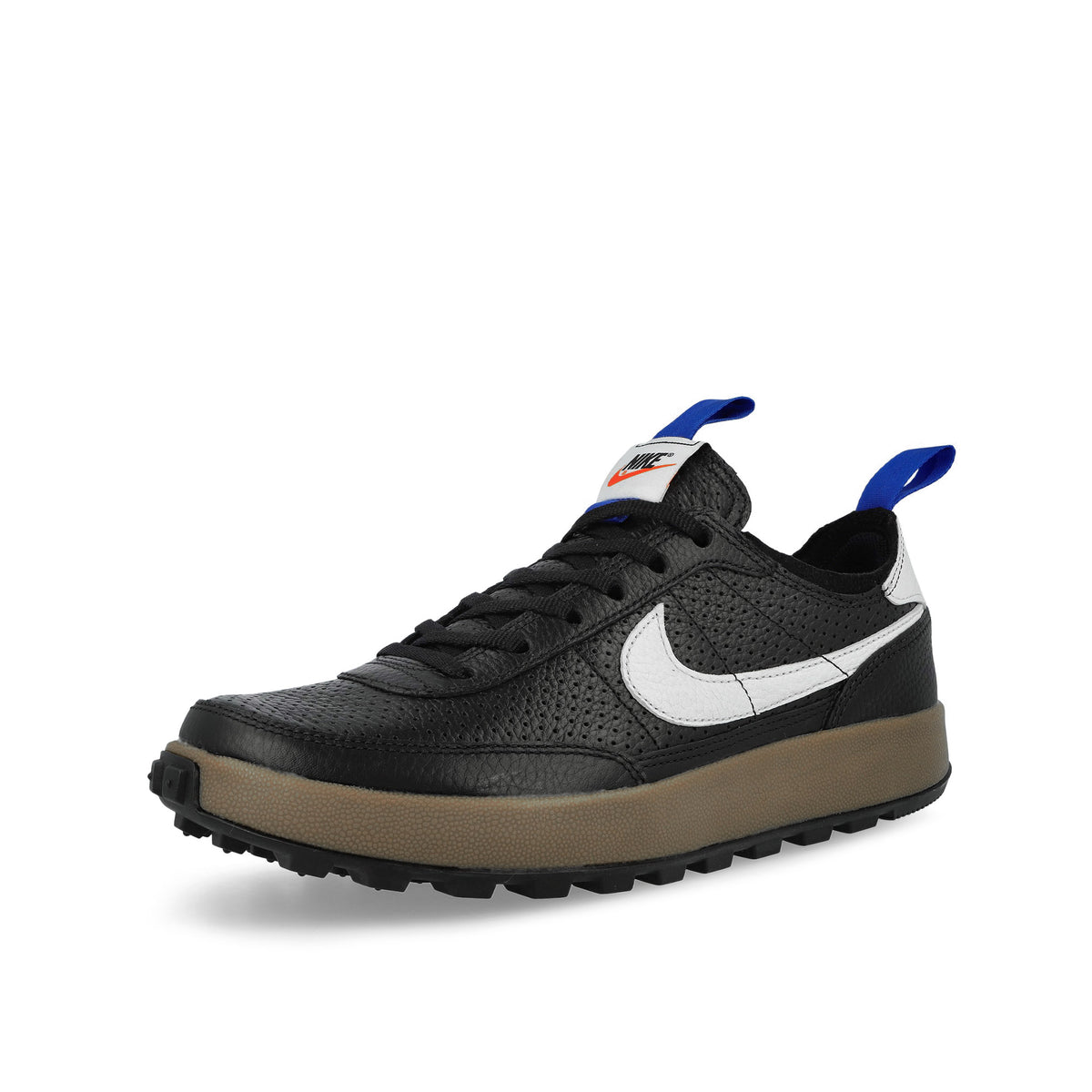 Tom Sachs x Nike General Purpose Black / White - Team Royal - Team Orange Sneaker FZ1363 002 Close-up | Overkill