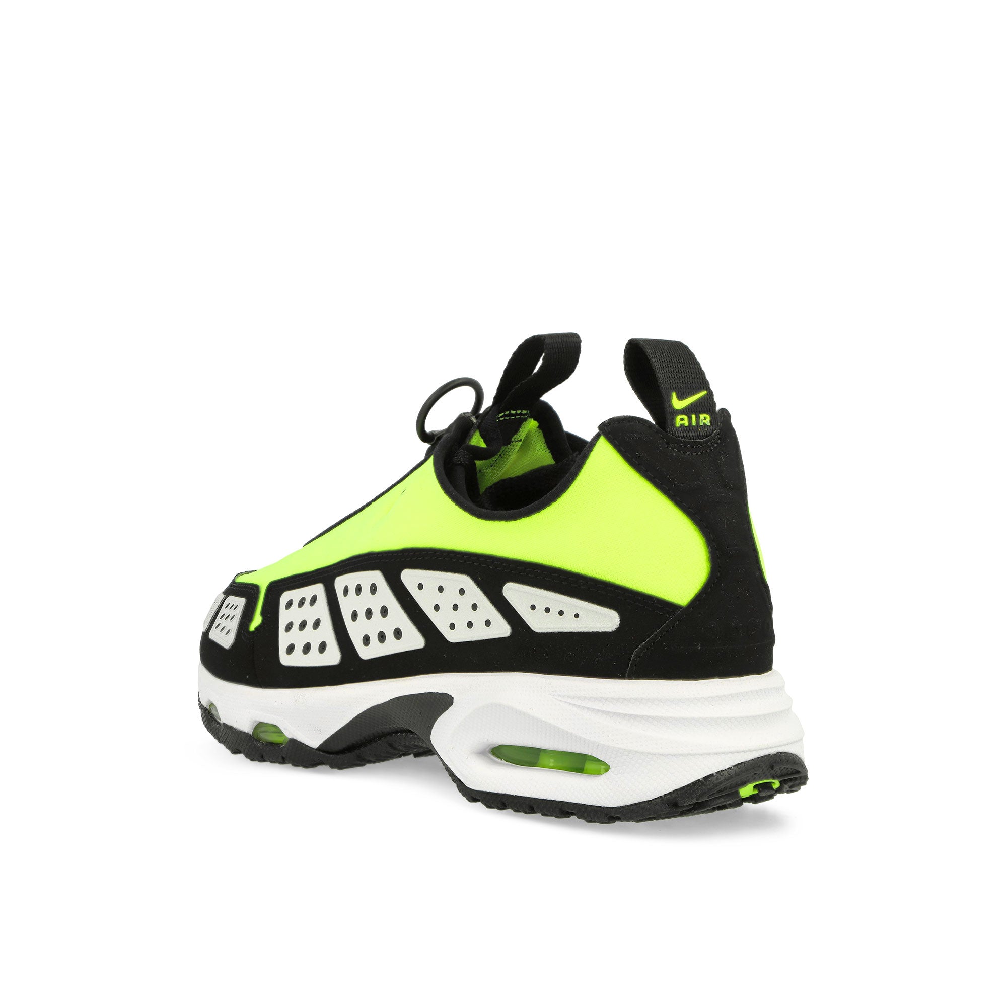 Nike W Air Max SNDR Volt / Black - White Low Top Sneakers Close Up | Overkill