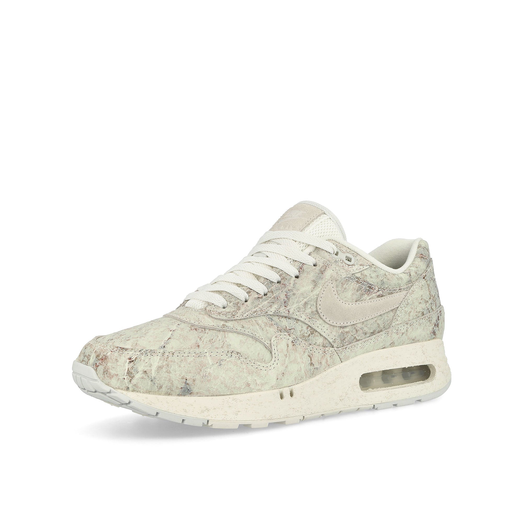 Nike Air Max 1 '86 OG Summit White / Phantom - Photon Dust - Black Low Top Sneakers Close Up | Overkill