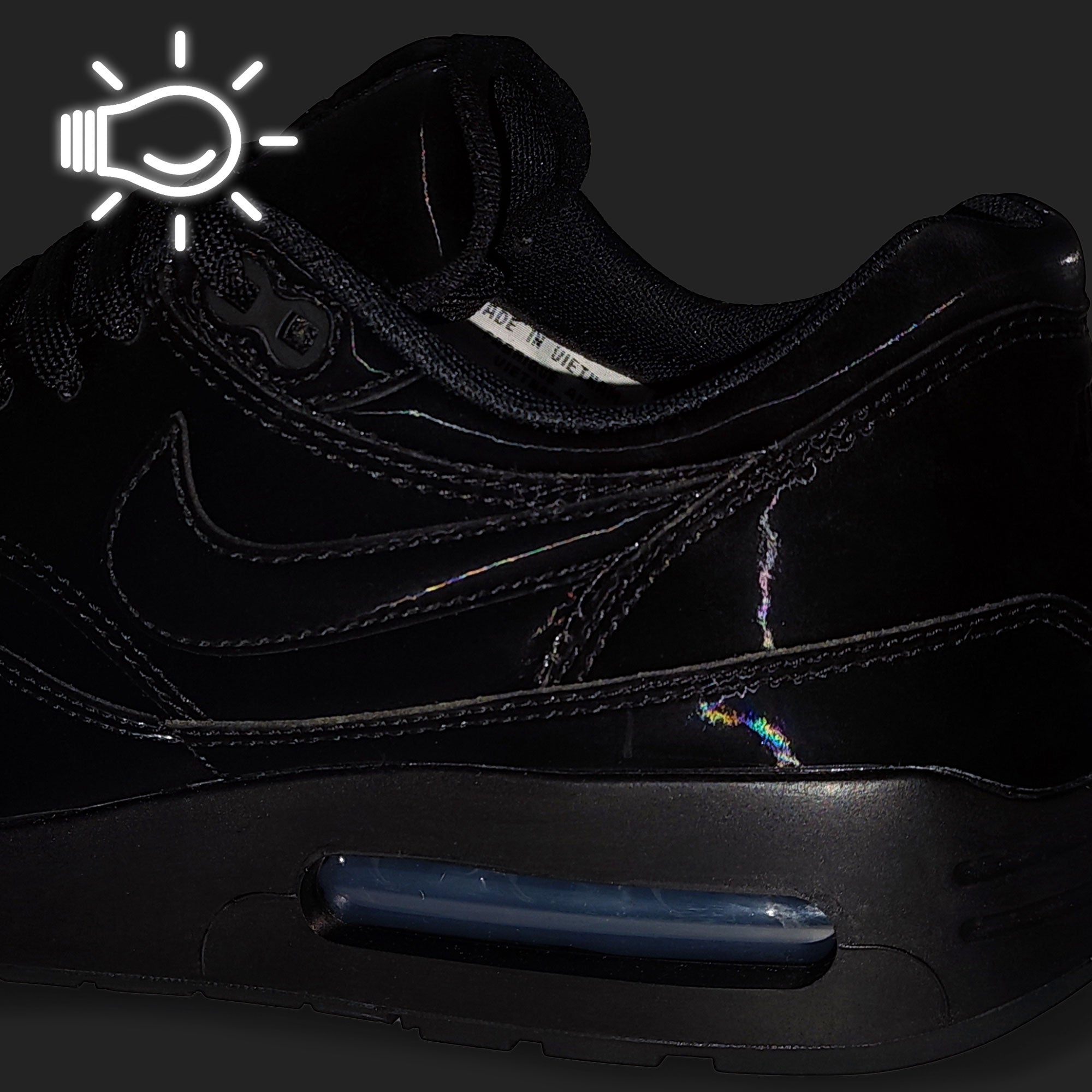 Nike Air Max 1 '86 OG Black / Black - Black Low Top Sneakers Detailfoto | Overkill