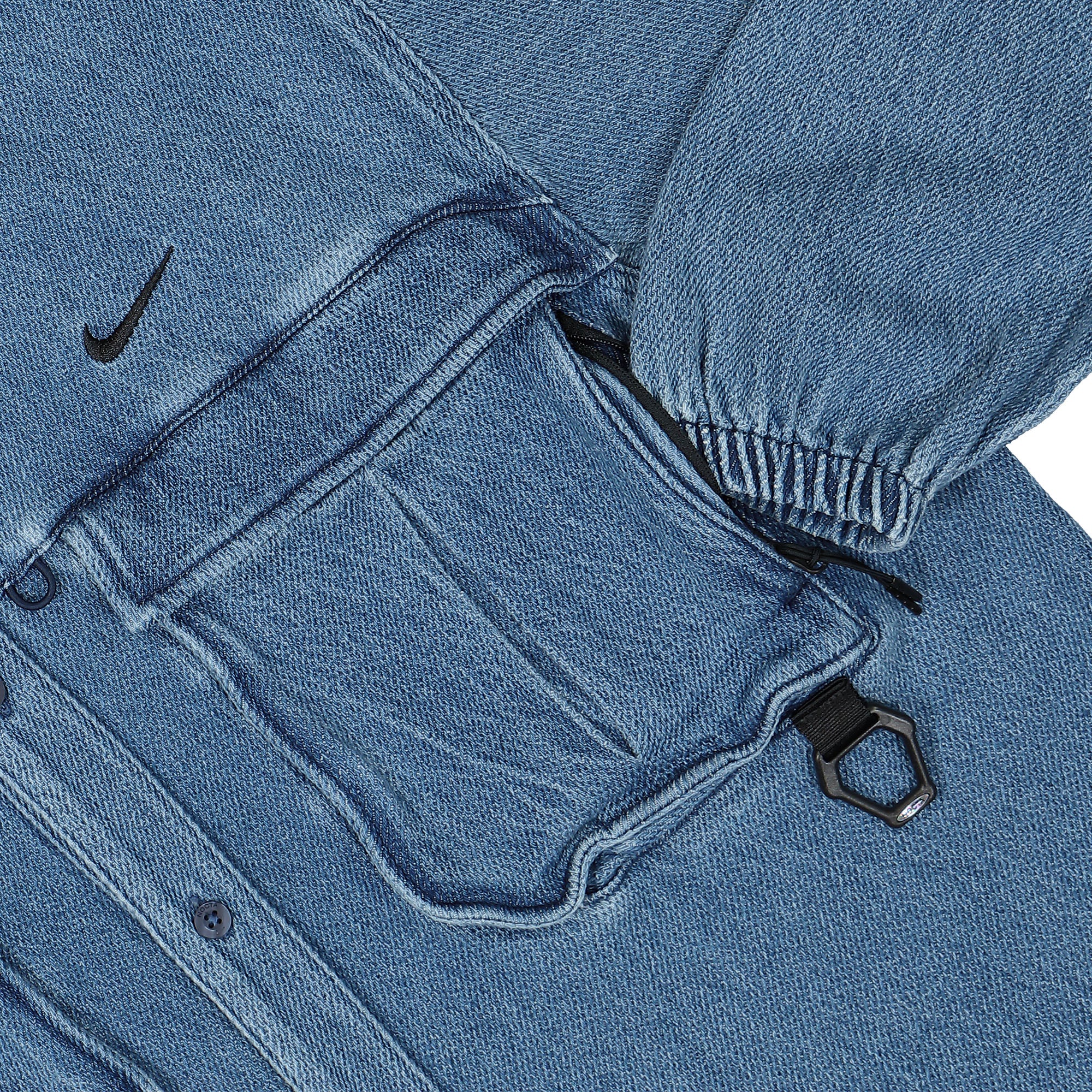 Nike Opal Button Down Denim French Blue Shirts Detailfoto | Overkill