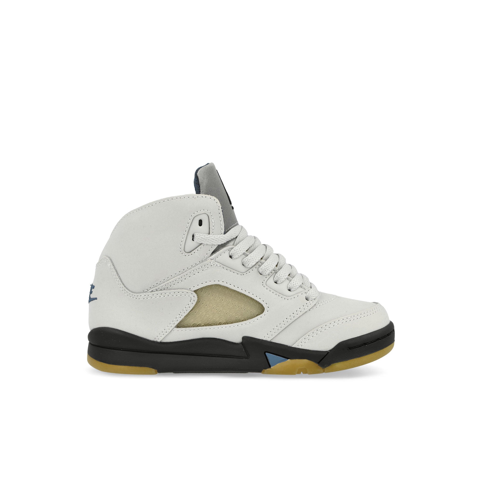 Jordan A Ma Maniere x Air Jordan 5 Retro SP PS Photon Dust-Black - Diffused Blue High Top Sneakers Silhouette | Overkill