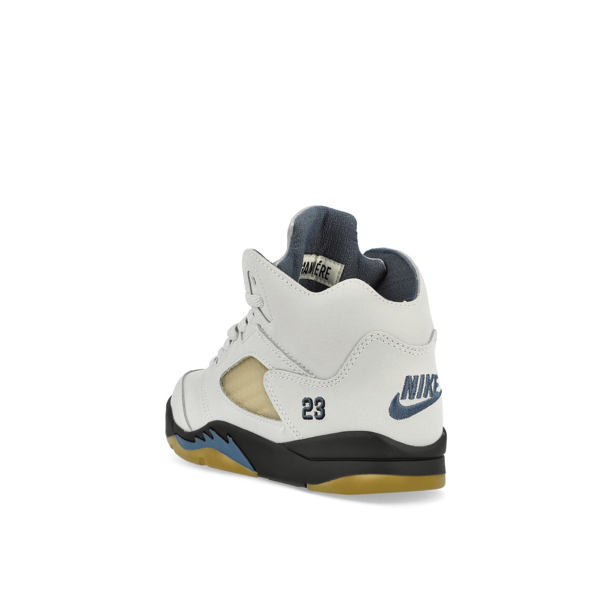 Jordan A Ma Maniere x Air Jordan 5 Retro SP PS Photon Dust-Black - Diffused Blue High Top Sneakers Material | Overkill