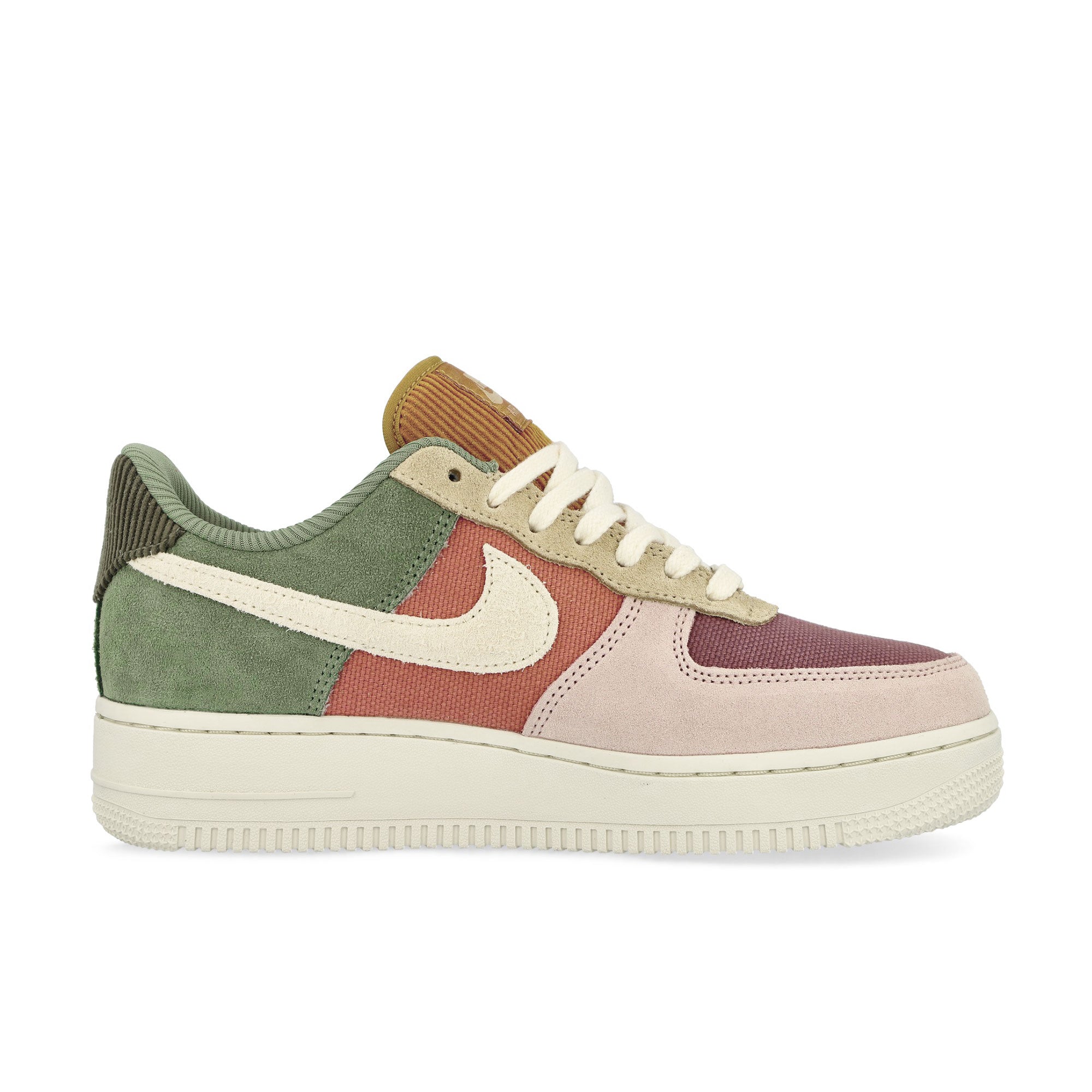 Nike W Air Force 1 '07 LX Oil Green / Pale Ivory - Terra Blush - Sesame Sneakers Silhouette | Overkill