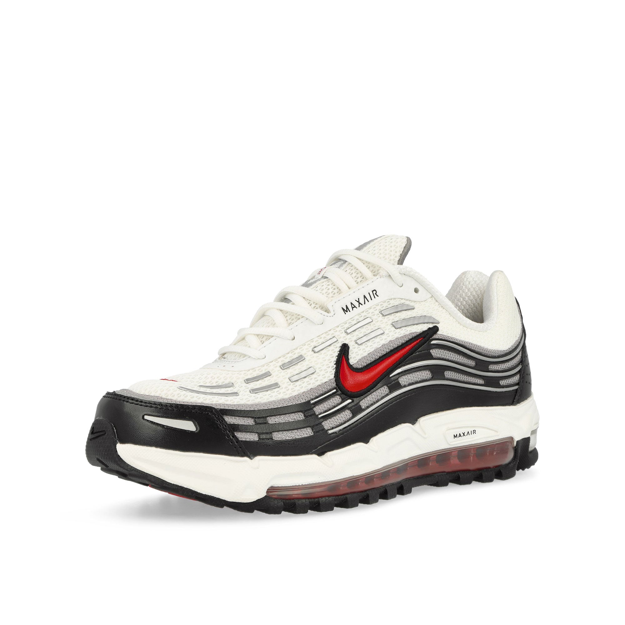 Nike Air Max TL 2.5 White / Varsity Red - Black - Medium Grey Low Top Sneakers Close Up | Overkill