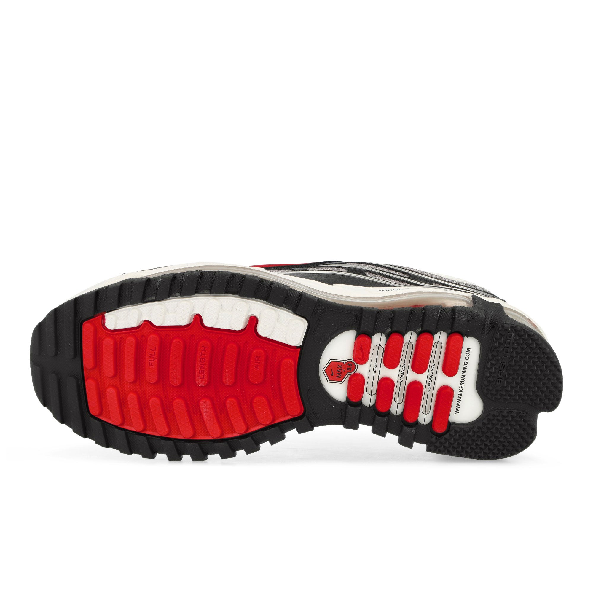 Nike Air Max TL 2.5 White / Varsity Red - Black - Medium Grey Low Top Sneakers Detail View 1 | Overkill