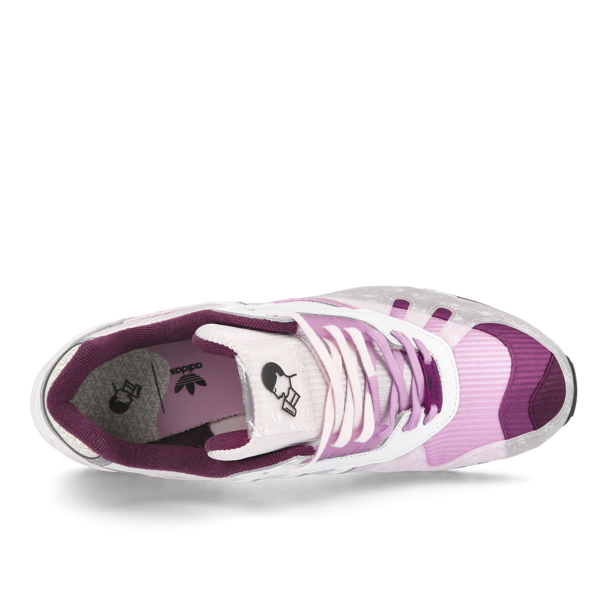 adidas Hey Tea x adidas ZX 7000 Merlot / Rich Mauve / Clear Lilac Sneakers Detailfoto | Overkill