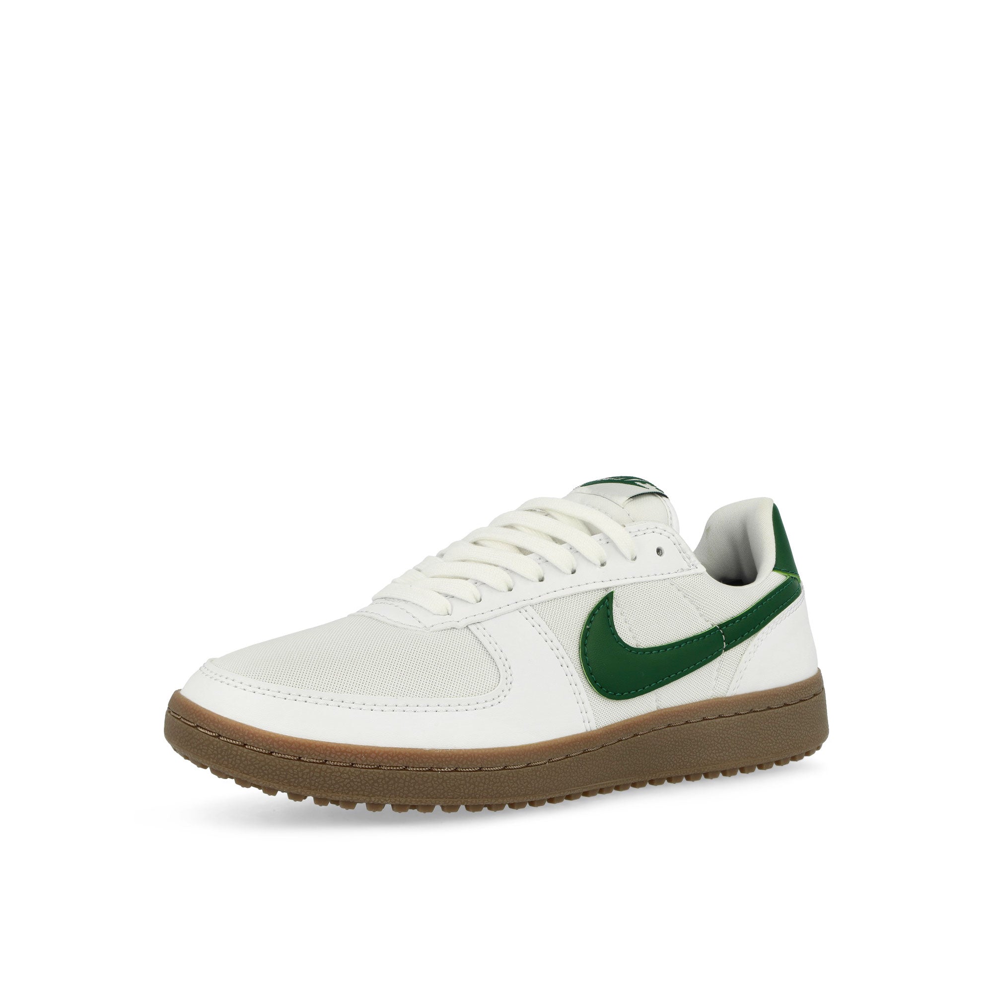 Nike Wmns Field General White / Gorge Green-Gum Dark Brown Low Top Sneakers Close Up | Overkill