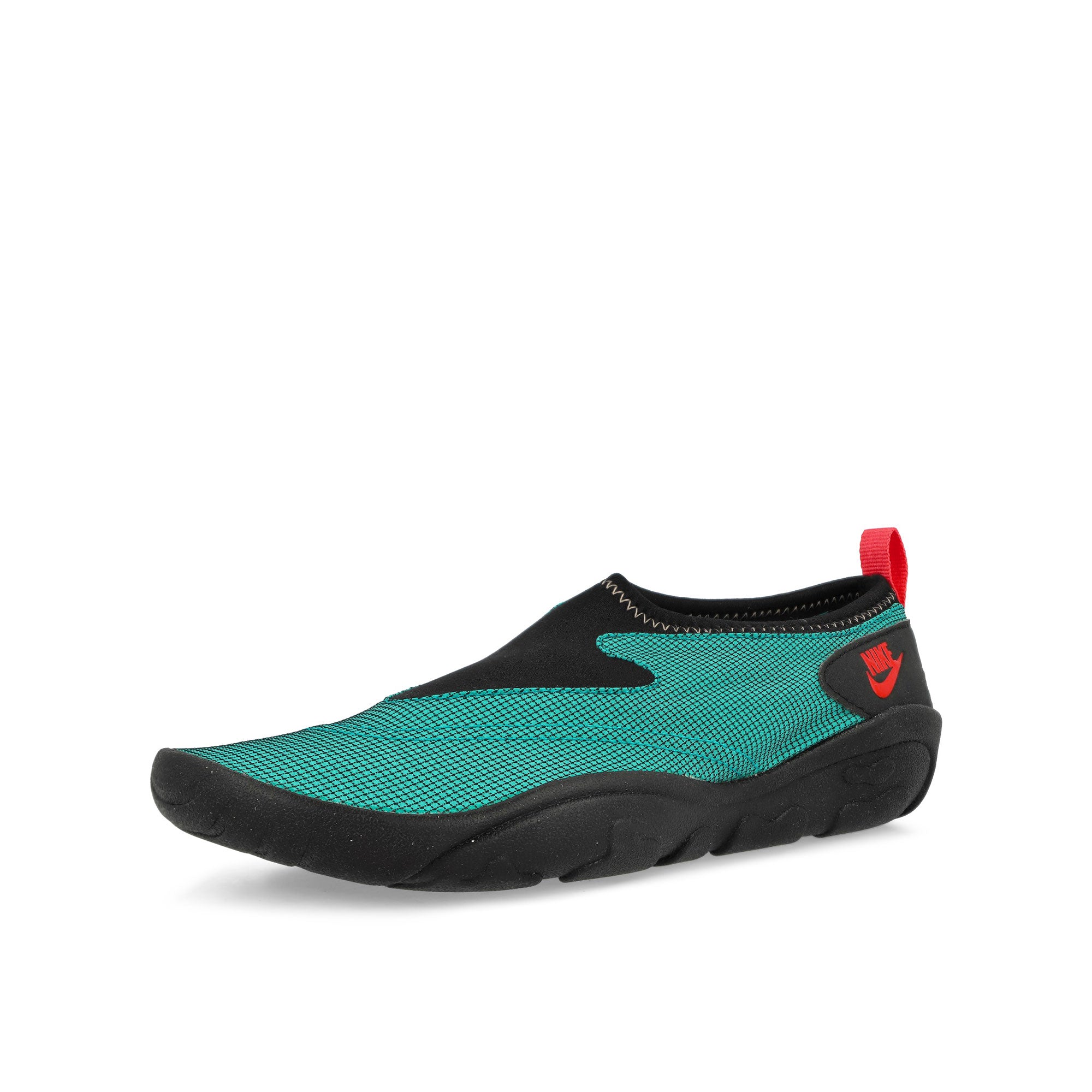 Nike Aqua Turf Turbo Green / TM Scarlet - Black Low Top Sneakers Close Up | Overkill