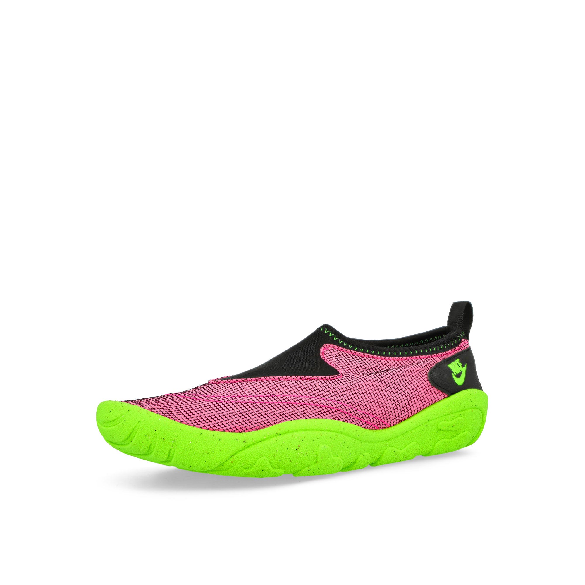 Nike W Aqua Turf Hyper Pink / Electric Green - Black Low Top Sneakers Close Up | Overkill