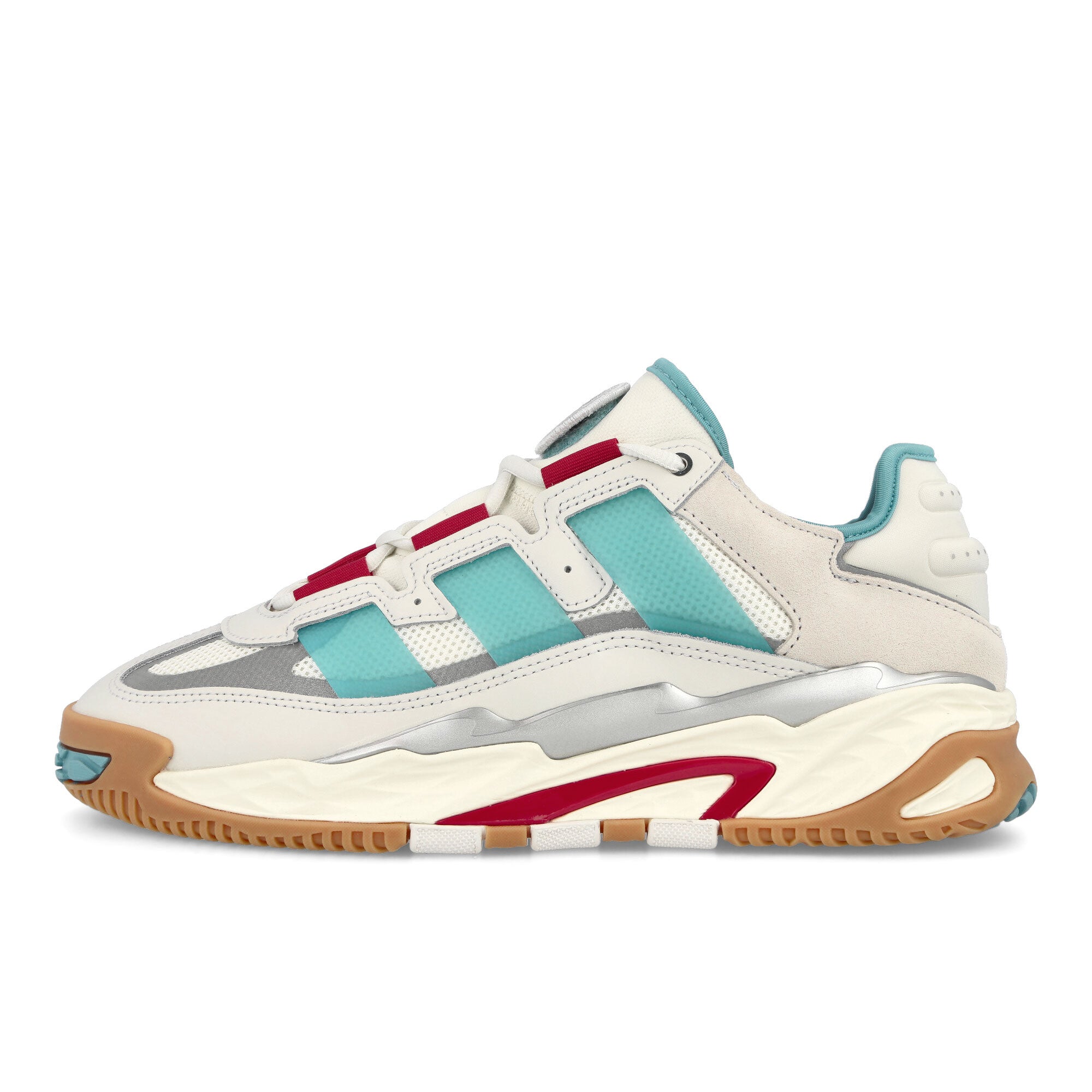 adidas Niteball Crystal White-Pre Blue-Silver Metallic Low Top Sneakers FZ5798 | Overkill