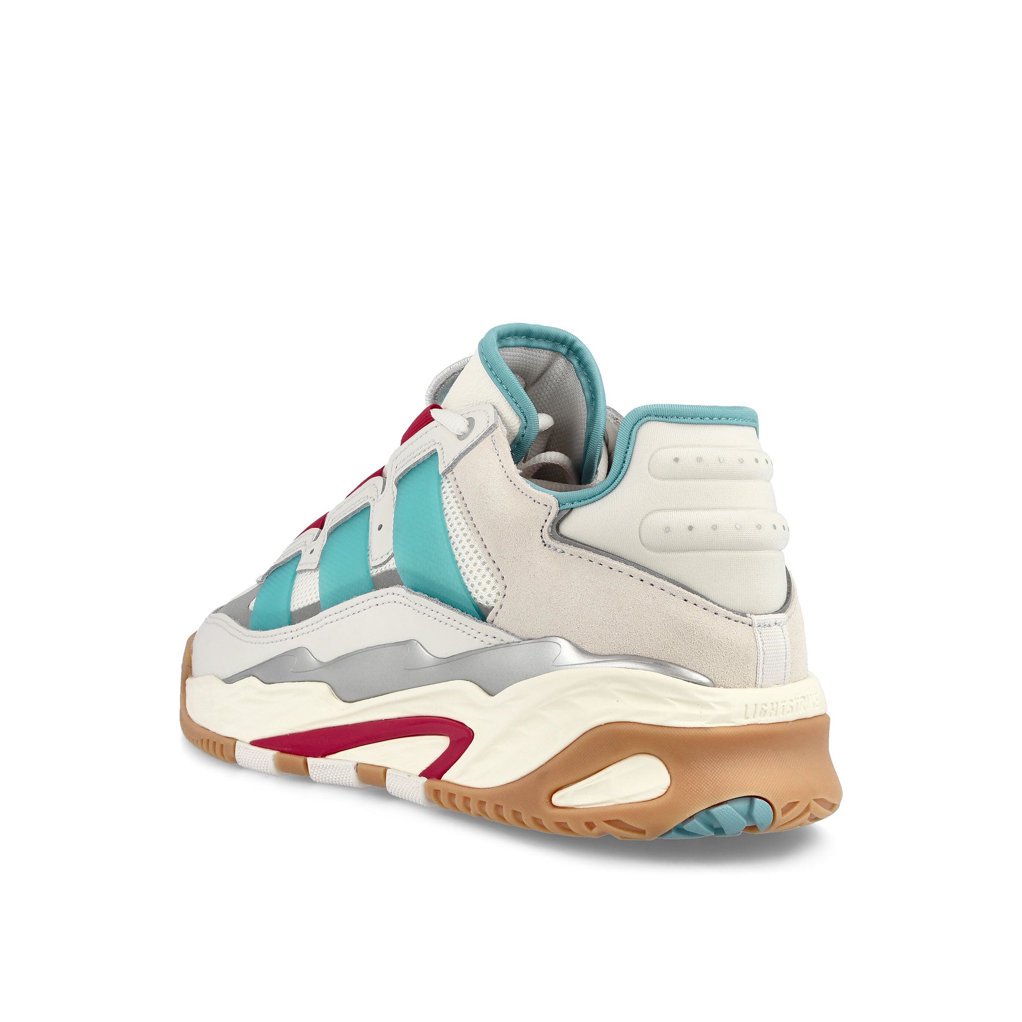 adidas Niteball Crystal White-Pre Blue-Silver Metallic Low Top Sneakers Material | Overkill