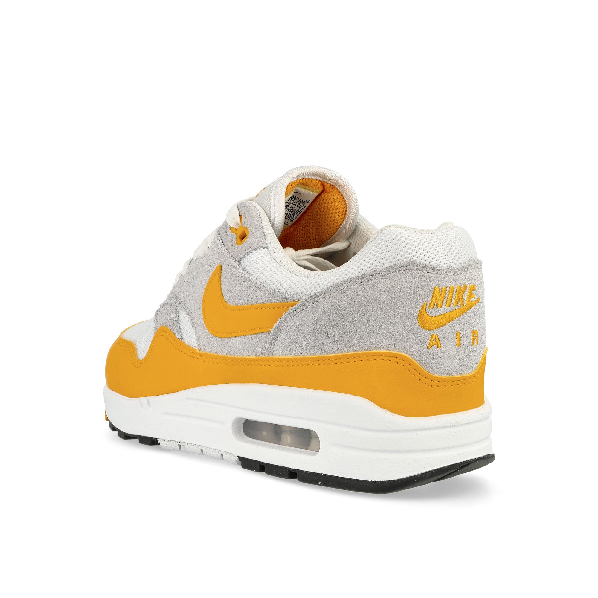 Nike Air Max 1 Essential White / University Gold - Pure Platinum Low Top Sneakers Material | Overkill