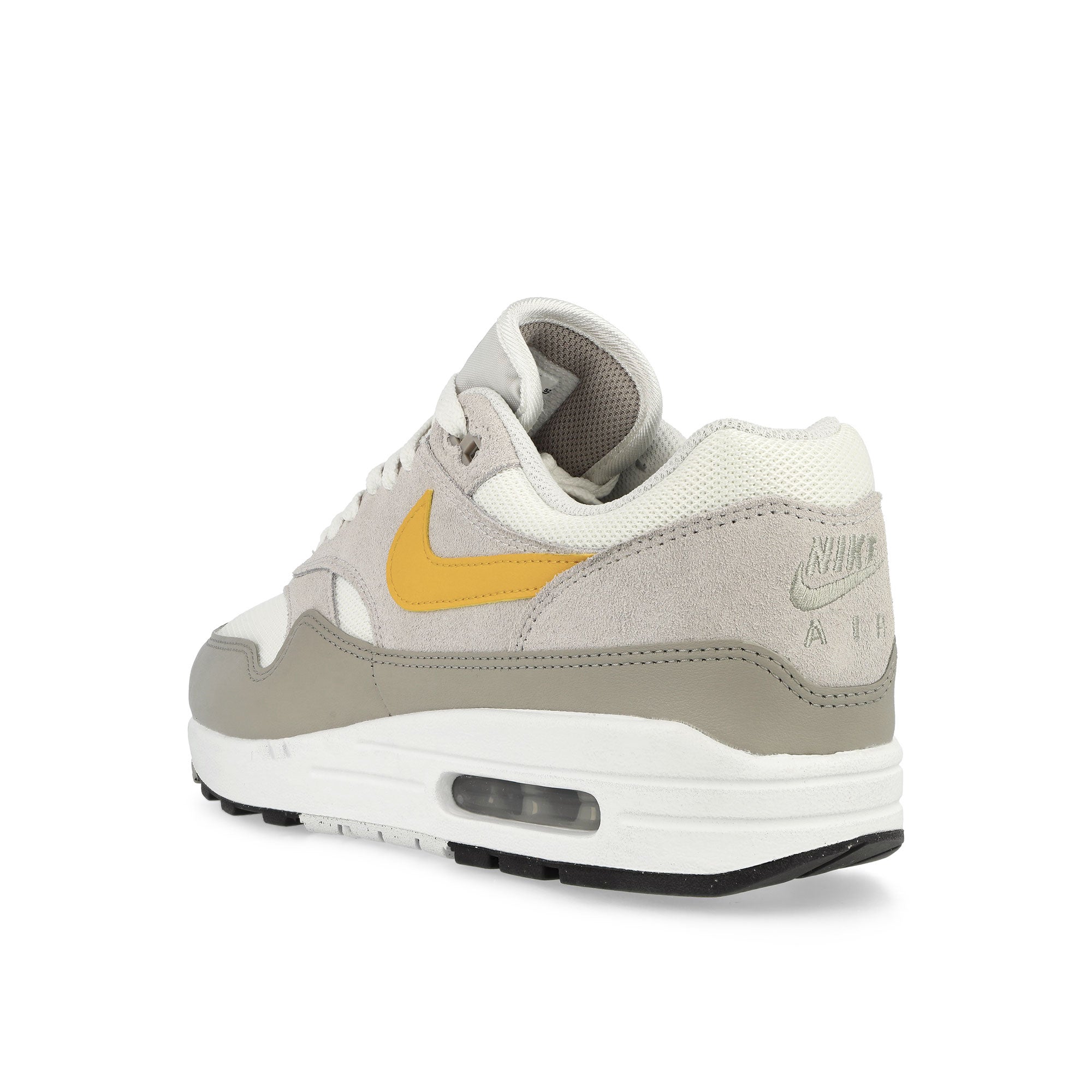 Nike Air Max 1 Essential Summit White / University Gold-Vast Grey Low Top Sneakers Material | Overkill