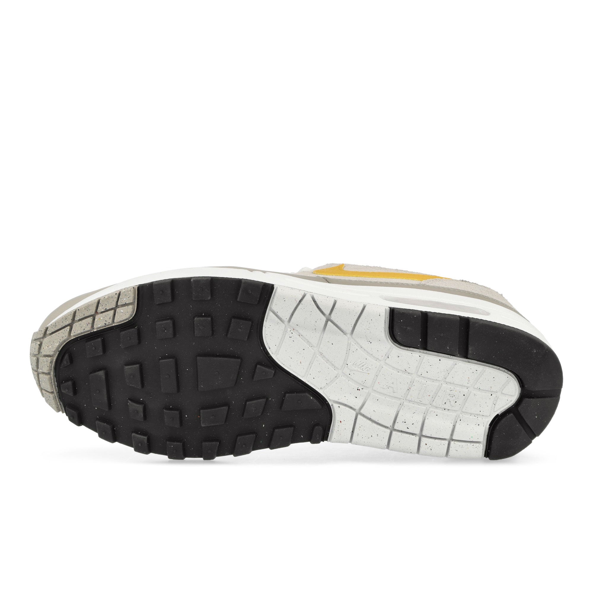 Nike Air Max 1 Essential Summit White / University Gold-Vast Grey Low Top Sneakers Detail View 1 | Overkill