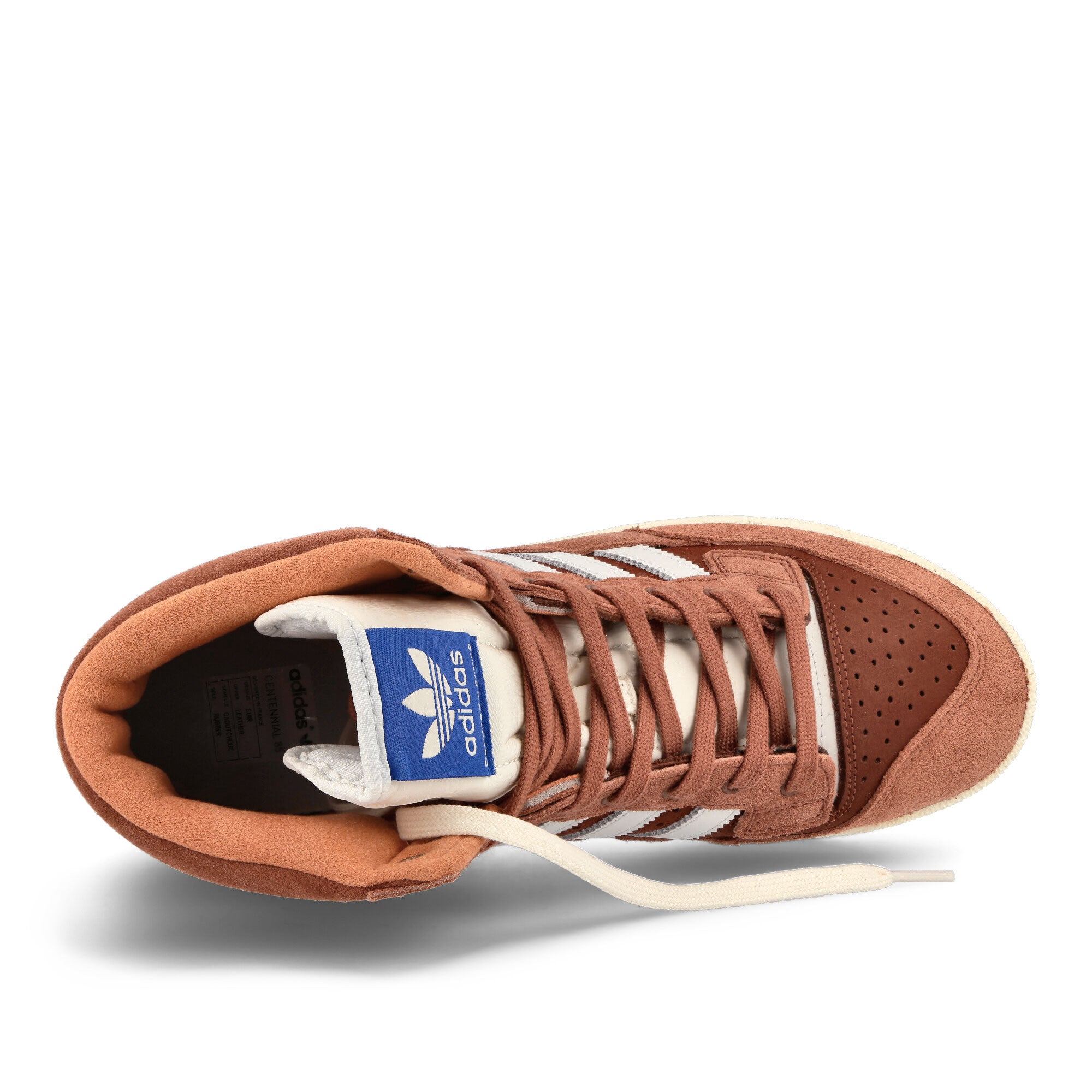 adidas Centennial 85 Hi Wild Sepia-Crystal White-Chalk White High Top Sneakers Detailfoto | Overkill